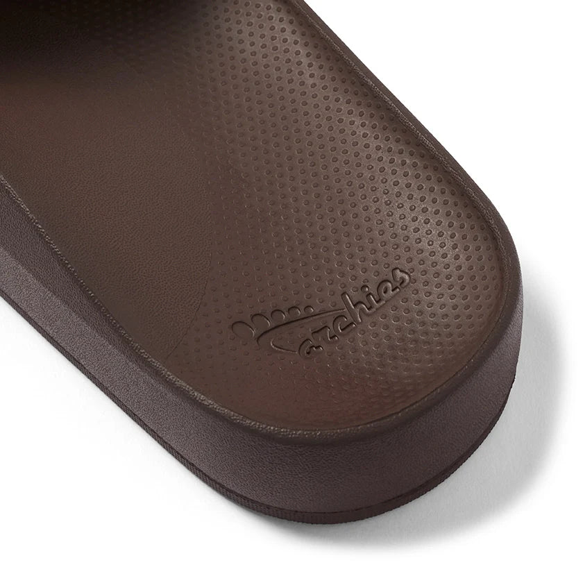 Arch Support Slides - Classic - Brown - Fresh Slip On Sandals