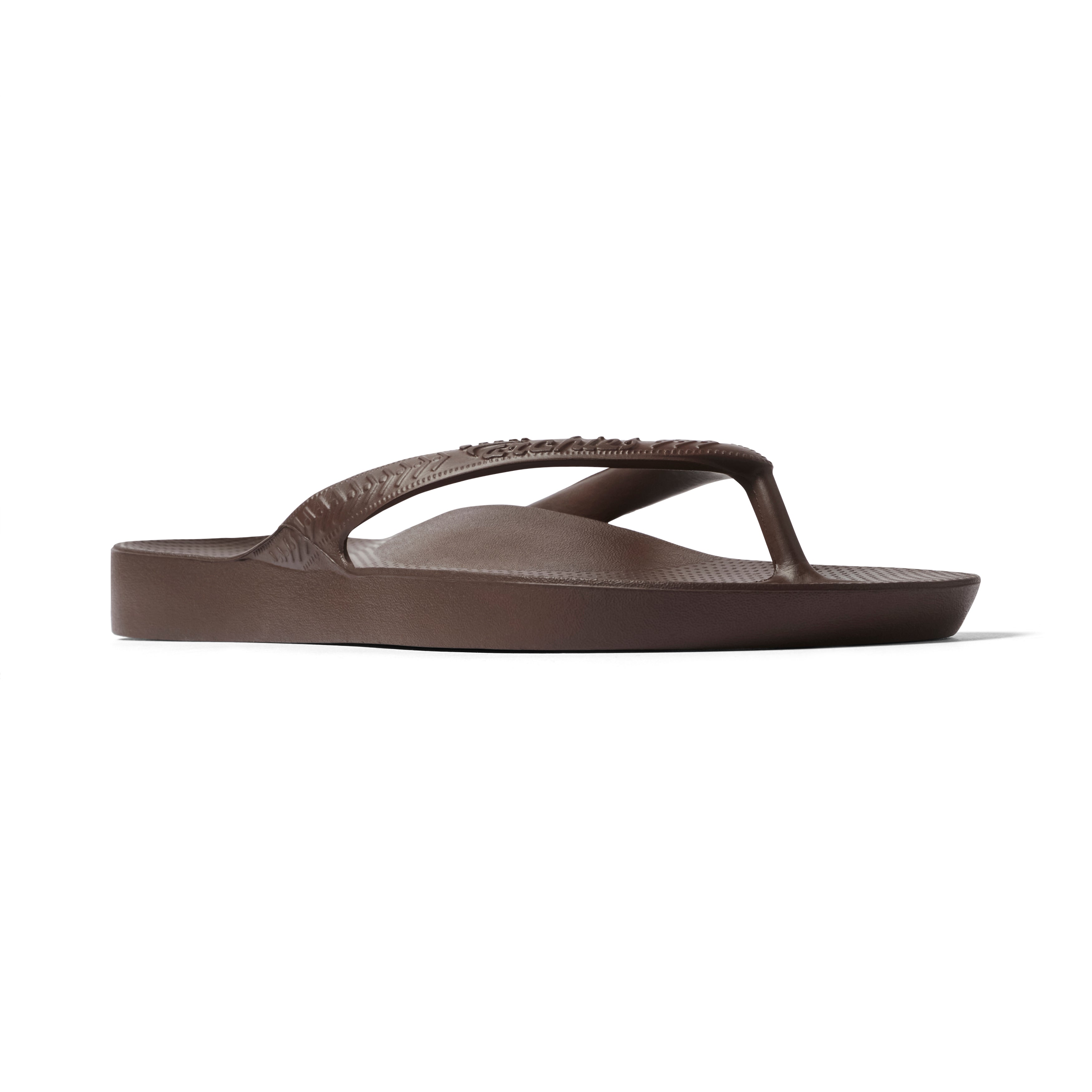Arch Support Flip Flops - Classic - Brown - Easy Wear Contour Sandals