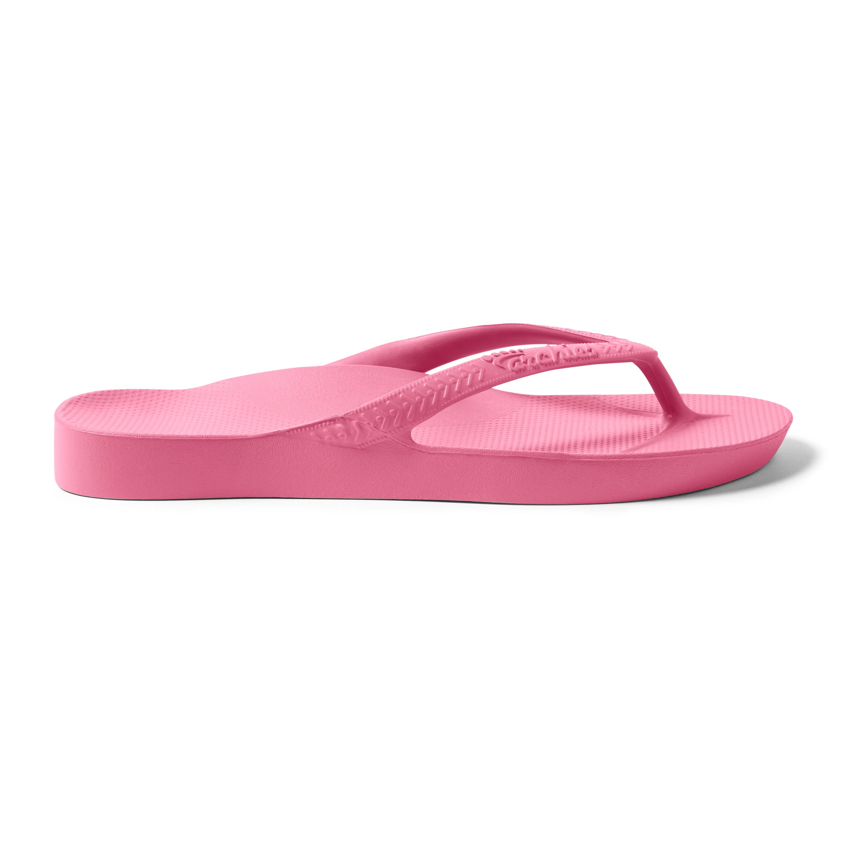 Arch Support Flip Flops - Classic - Hot Pink - Cushioned Travel Sandals