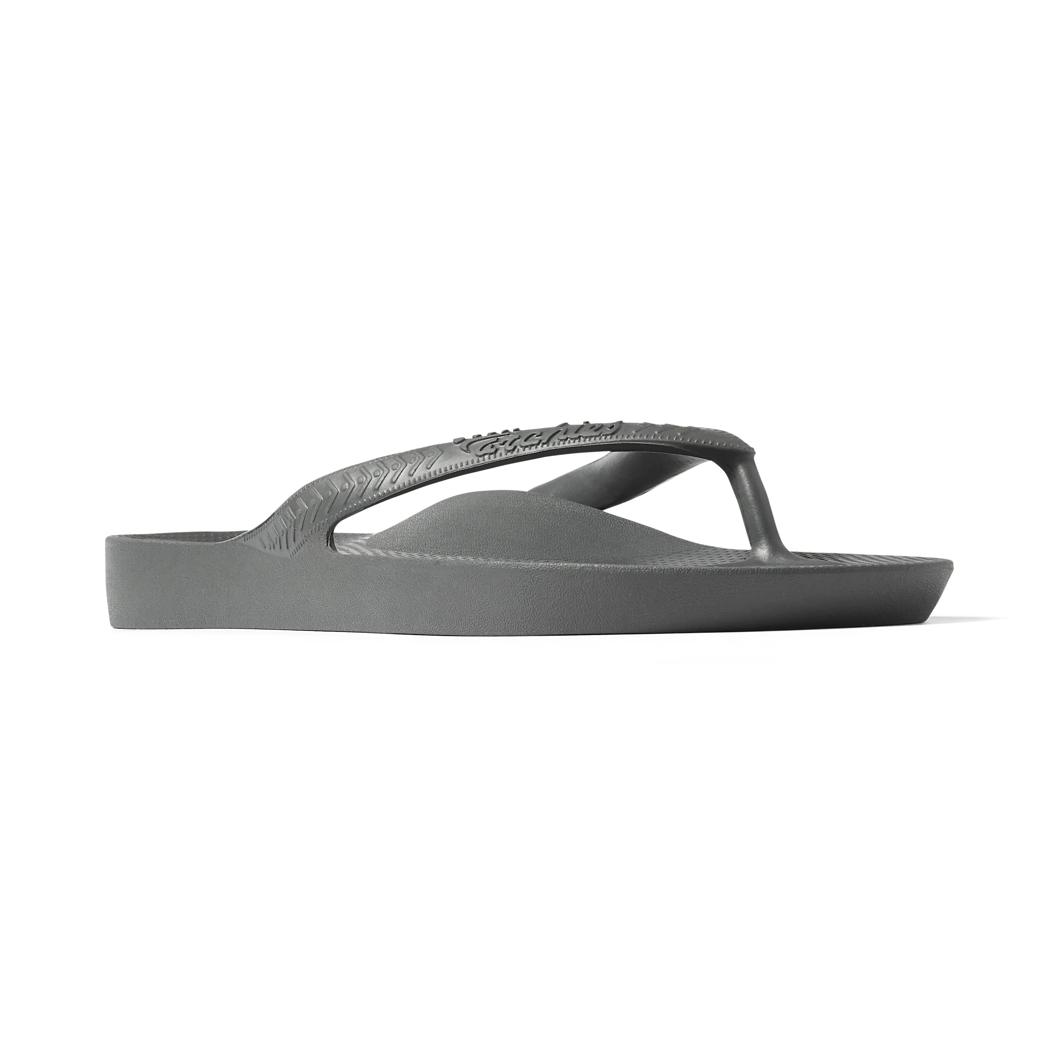 Arch Support Flip Flops - Classic - Charcoal - Summer Easy Fit Slides