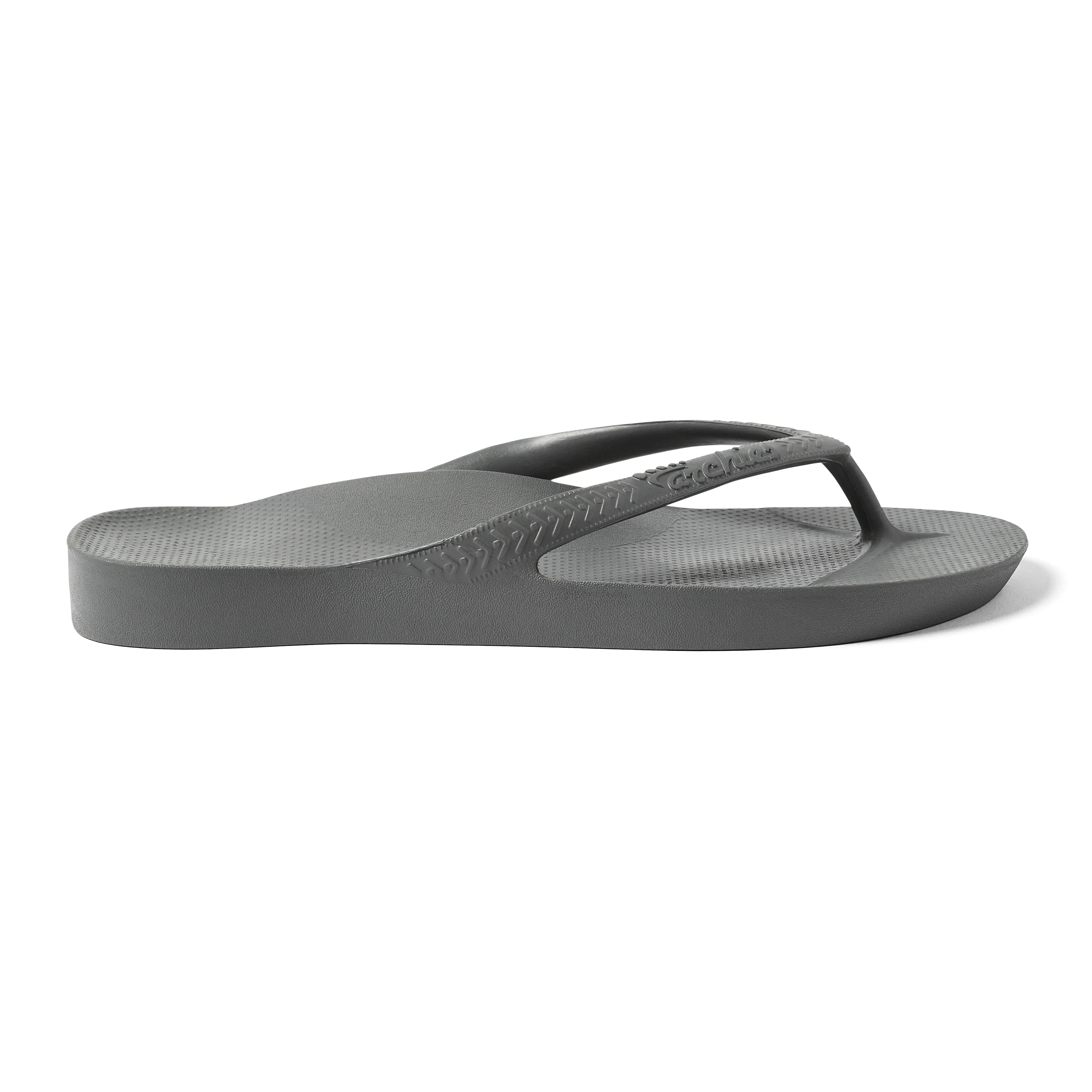 Arch Support Flip Flops - Classic - Charcoal - Summer Easy Fit Slides