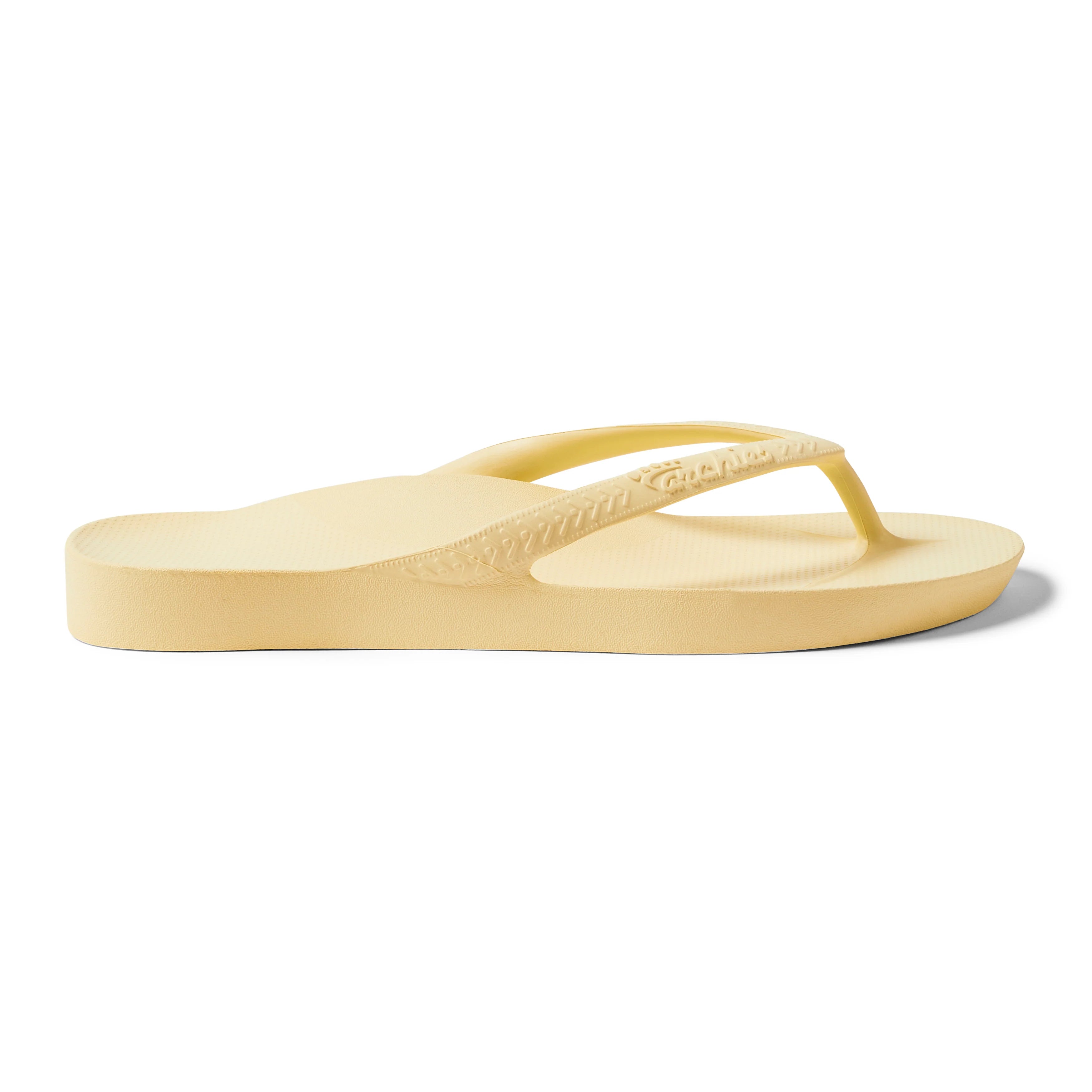 Arch Support Flip Flops - Classic - Lemon - Comfort Fit Support Slides