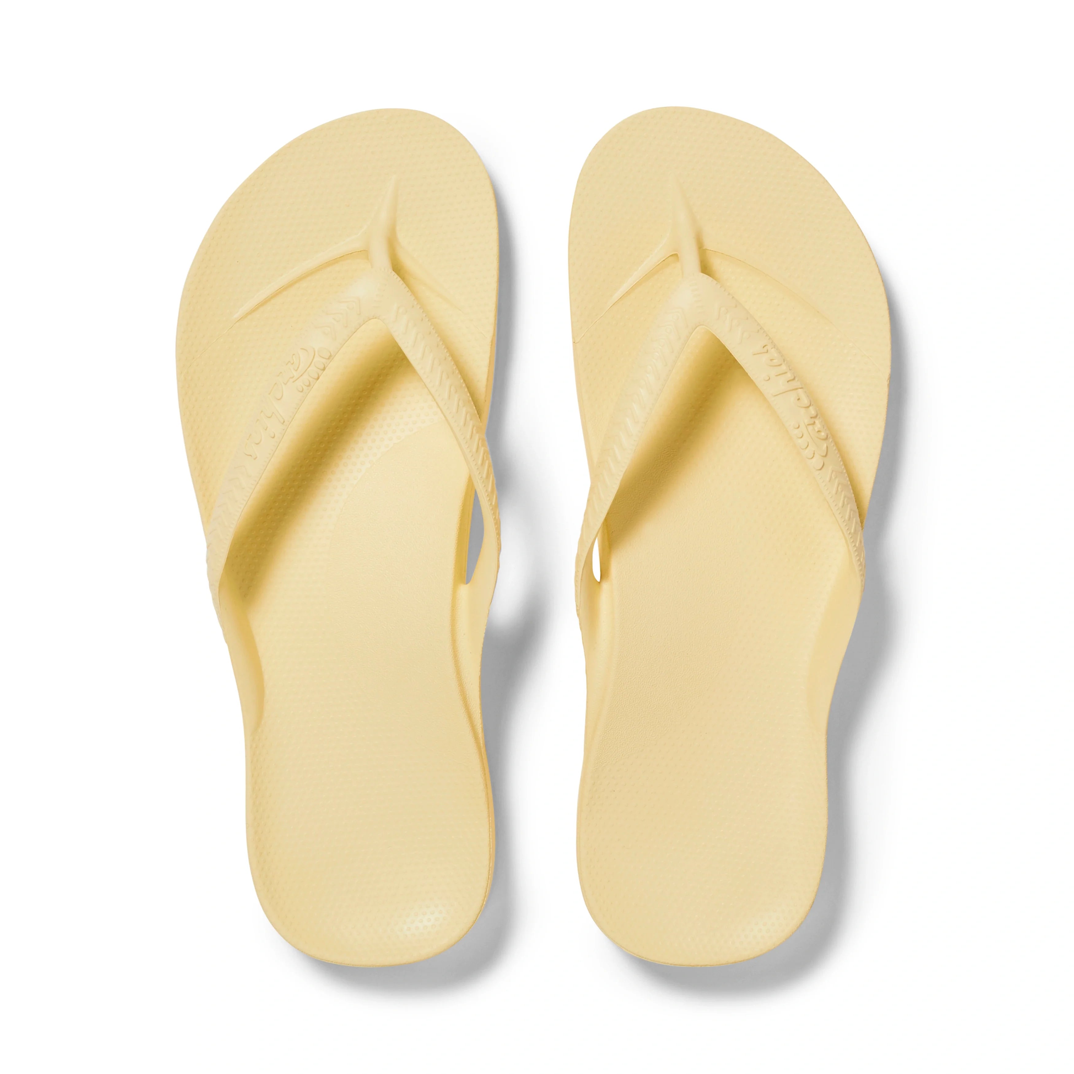 Arch Support Flip Flops - Classic - Lemon - Comfort Fit Support Slides