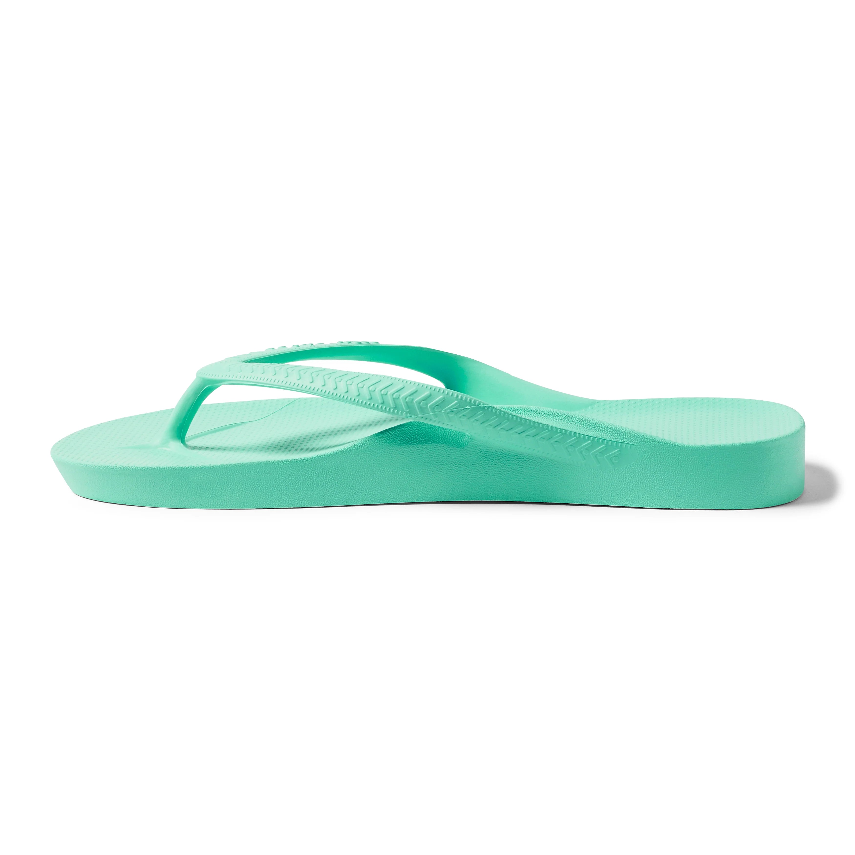 Arch Support Flip Flops - Classic - Mint - Smooth Step Easy Fit Slides