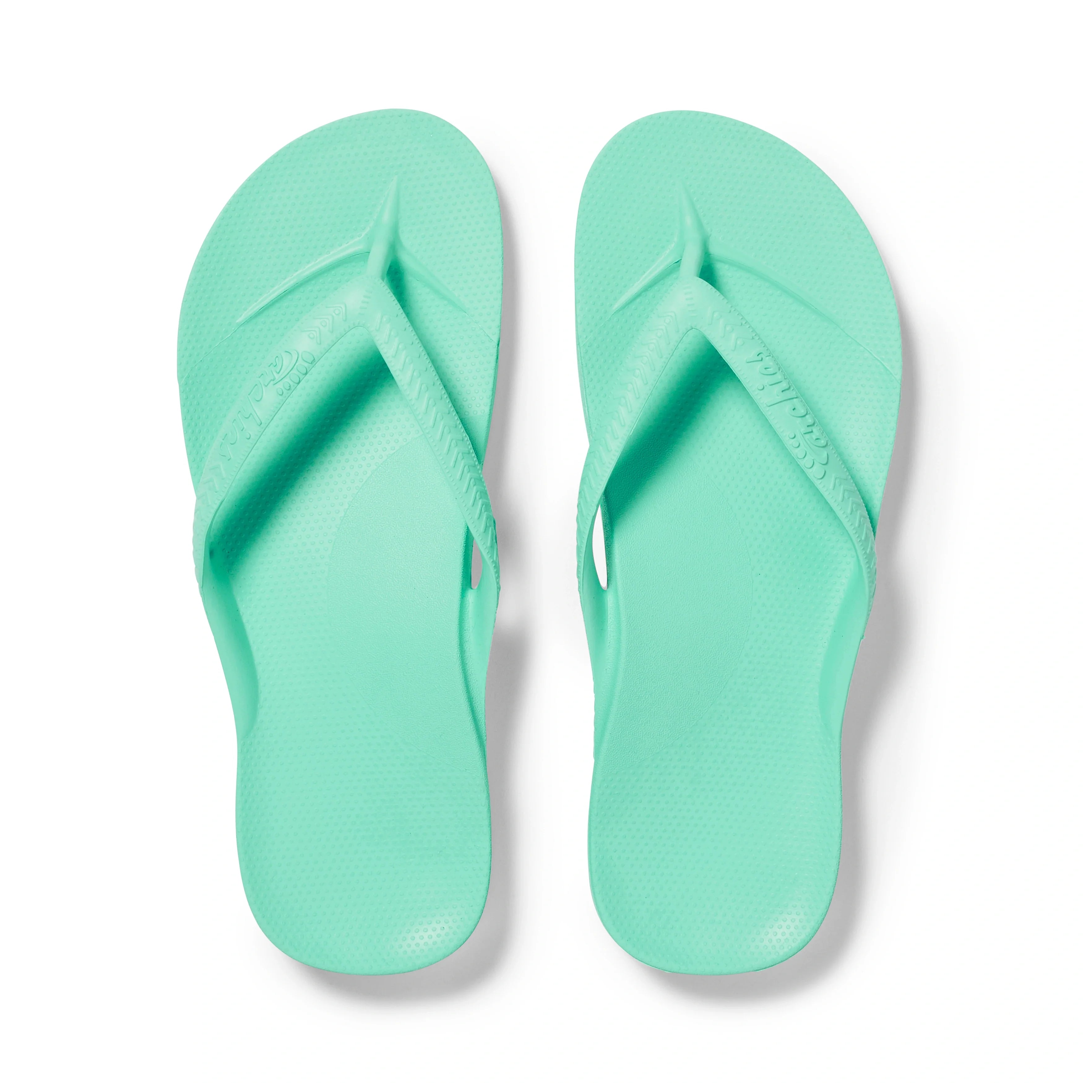 Arch Support Flip Flops - Classic - Mint - Smooth Step Easy Fit Slides