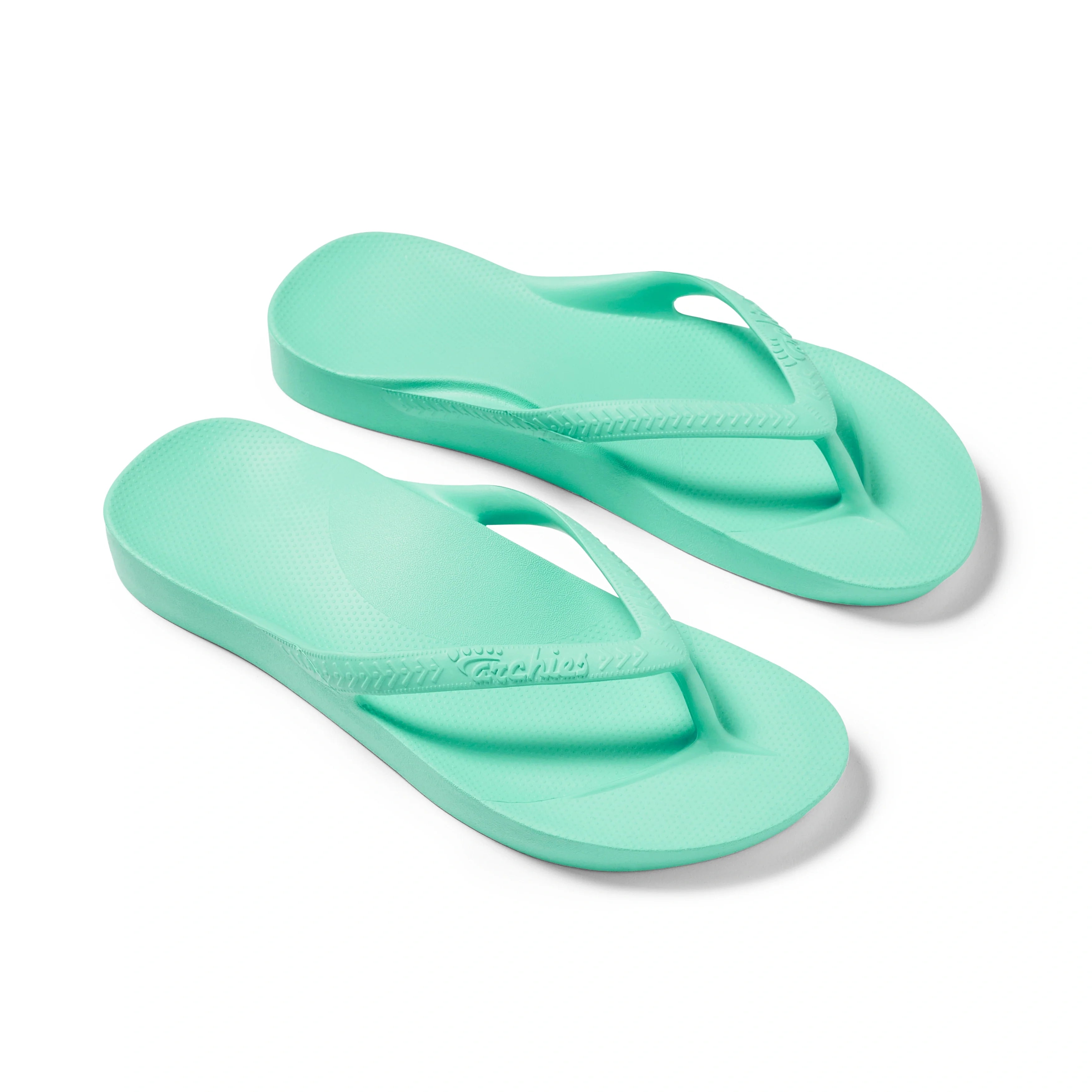 Arch Support Flip Flops - Classic - Mint - Smooth Step Easy Fit Slides