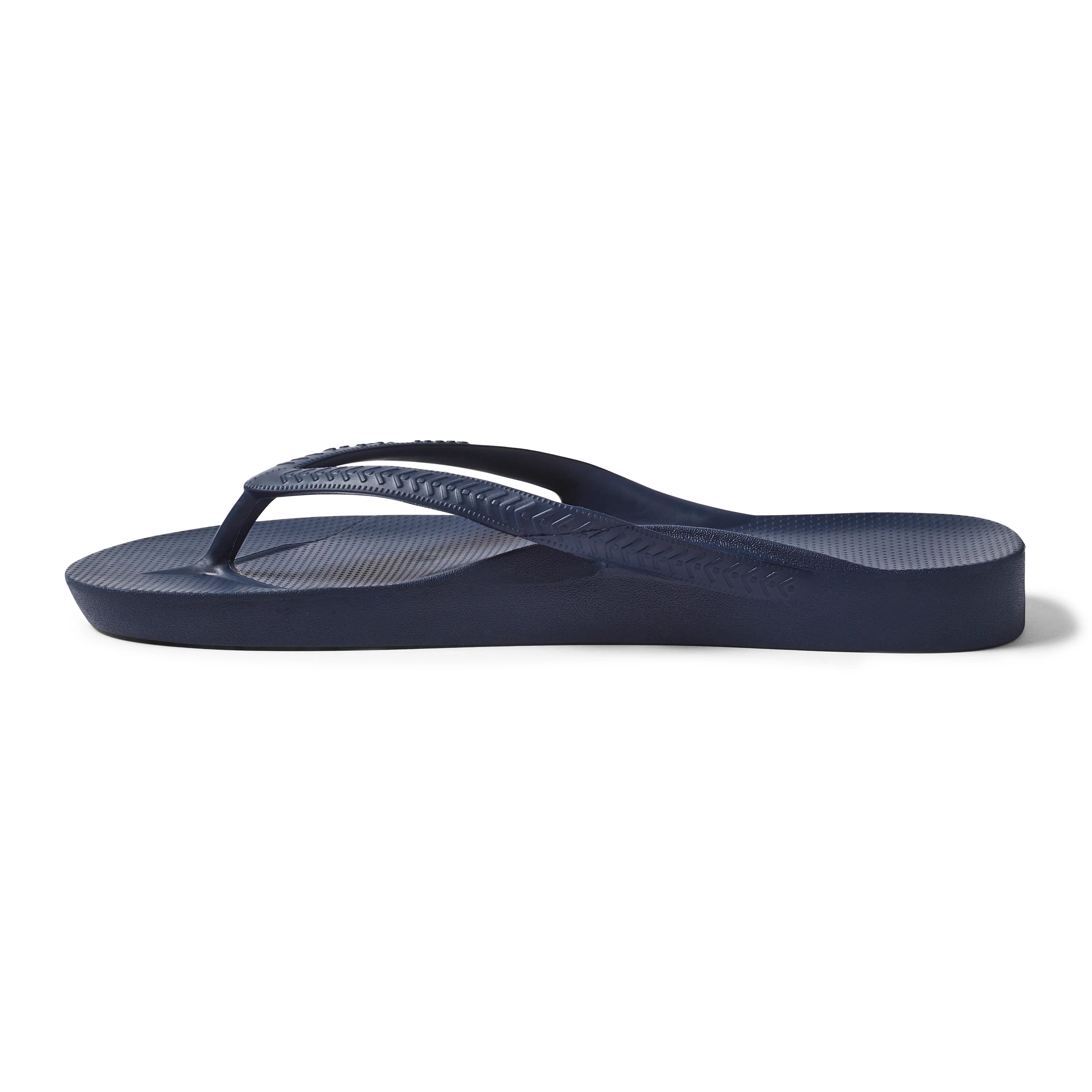 Arch Support Flip Flops - Classic - Navy - Beach Ready Warm Weather Sandals
