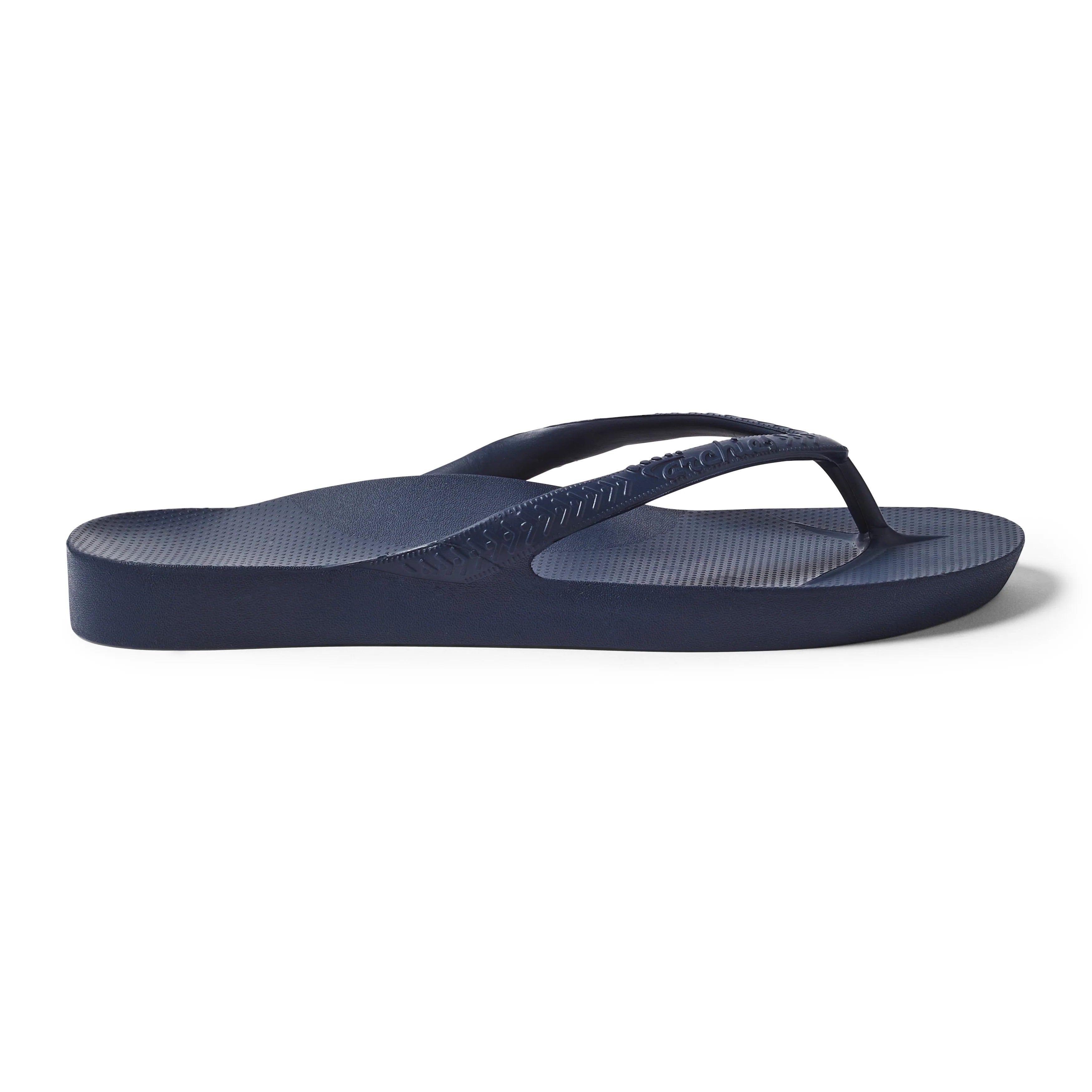 Arch Support Flip Flops - Classic - Navy - Beach Ready Warm Weather Sandals