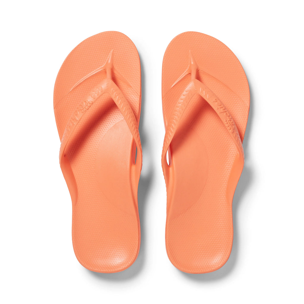 Arch Support Flip Flops - Classic - Peach - Smooth Step Vacation Sandals