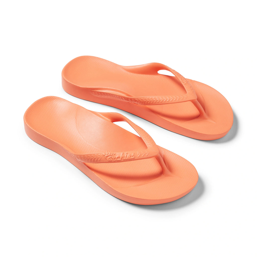 Arch Support Flip Flops - Classic - Peach - Smooth Step Vacation Sandals