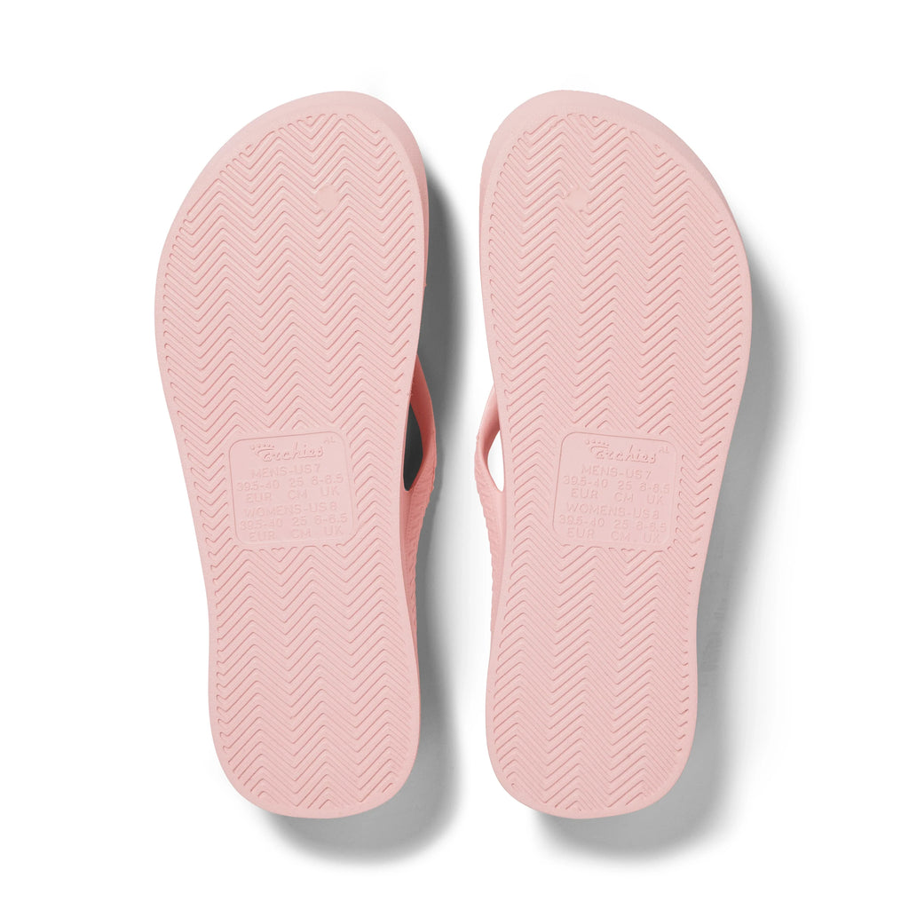 Arch Support Flip Flops - Classic - Pink - Clean Look Slides