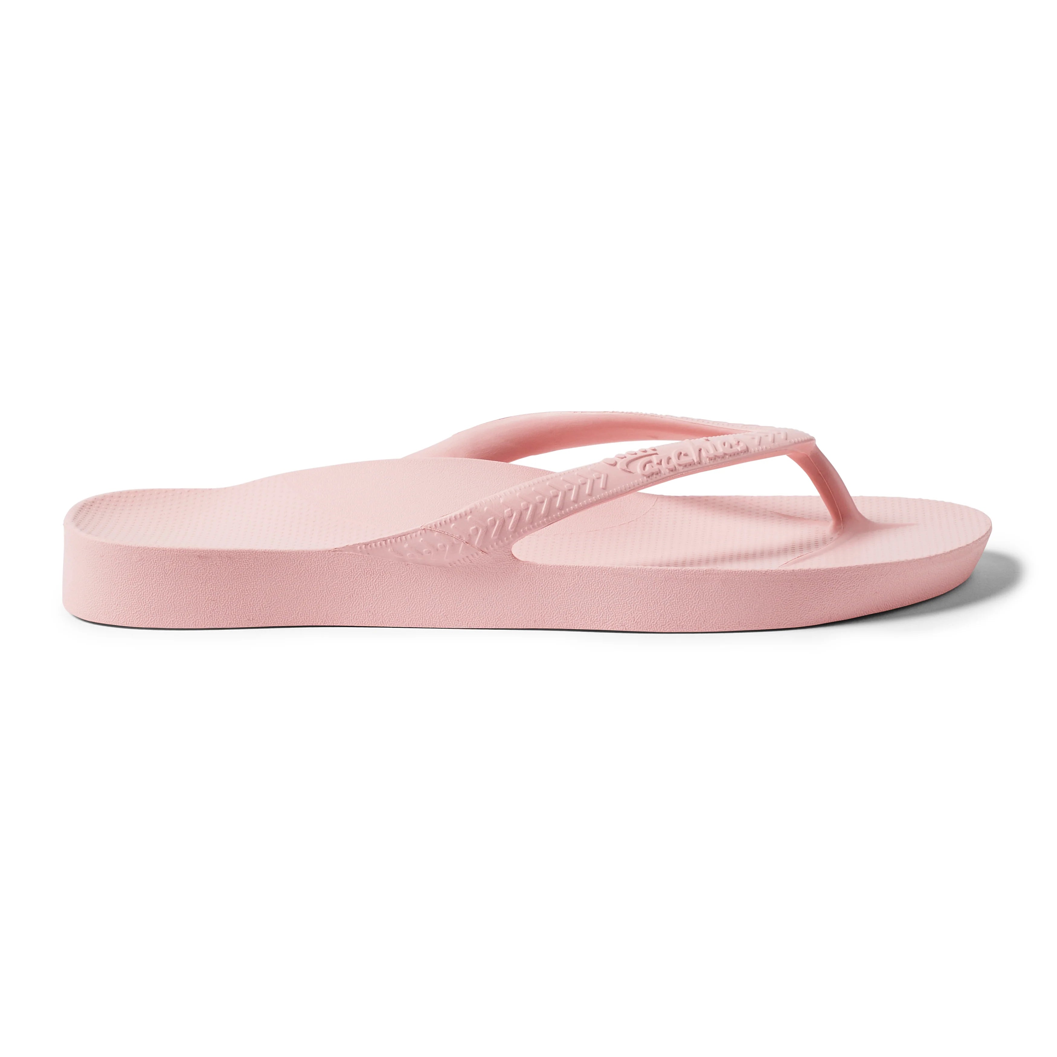 Arch Support Flip Flops - Classic - Pink - Clean Look Slides