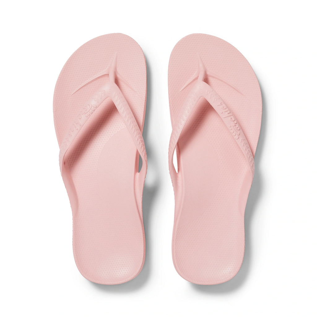 Arch Support Flip Flops - Classic - Pink - Clean Look Slides