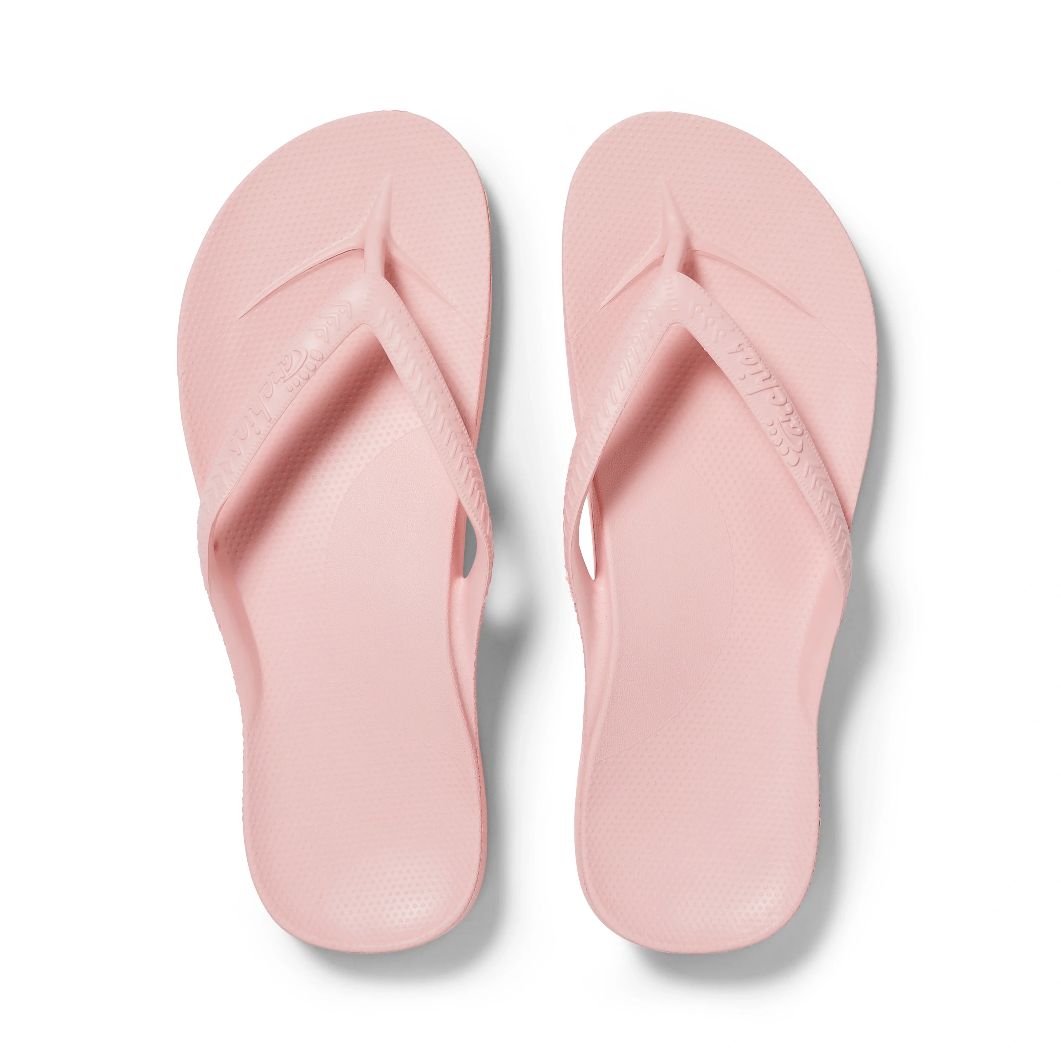 Arch Support Flip Flops - Classic - Pink - Clean Look Slides