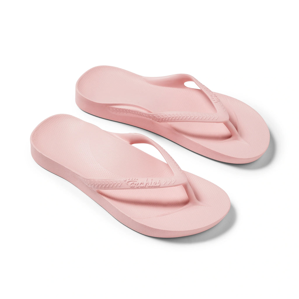 Arch Support Flip Flops - Classic - Pink - Clean Look Slides