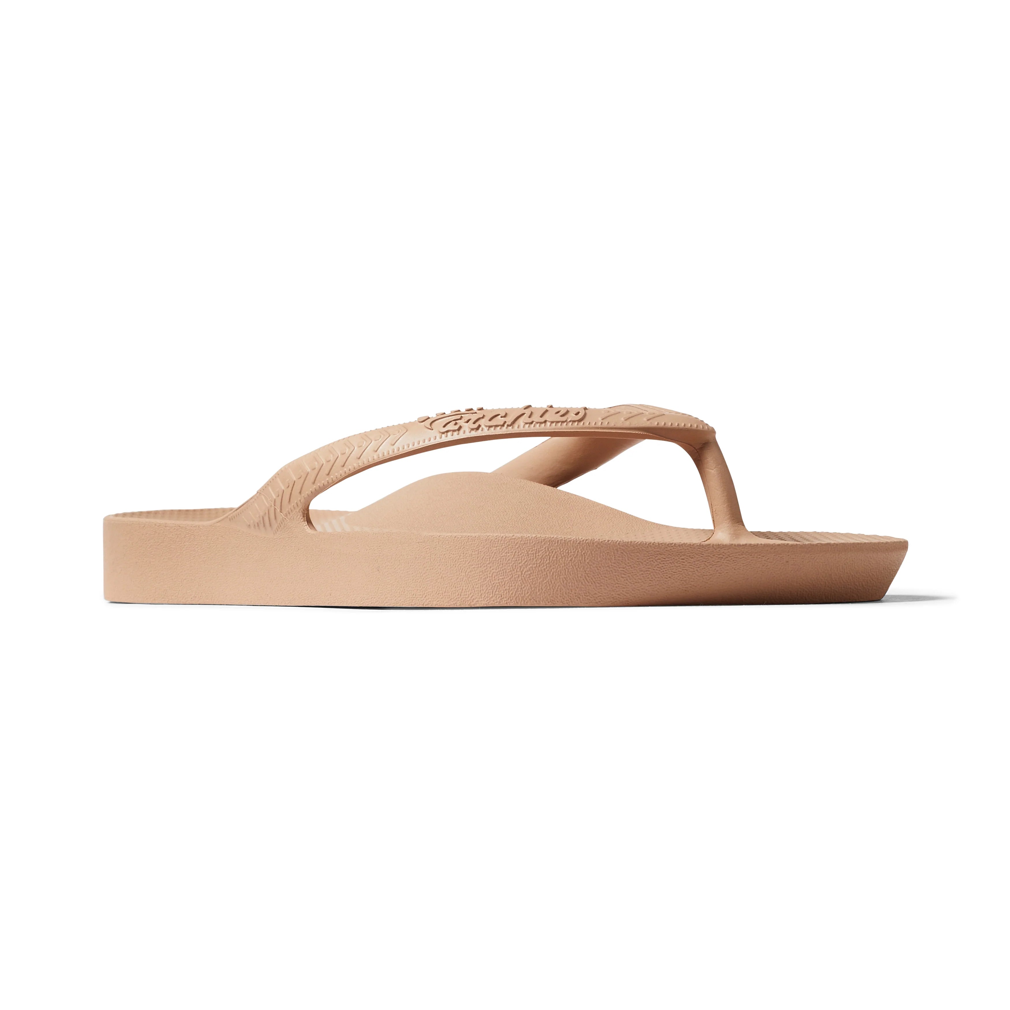 Arch Support Flip Flops - Classic - Tan - Daily Flexible Sandals