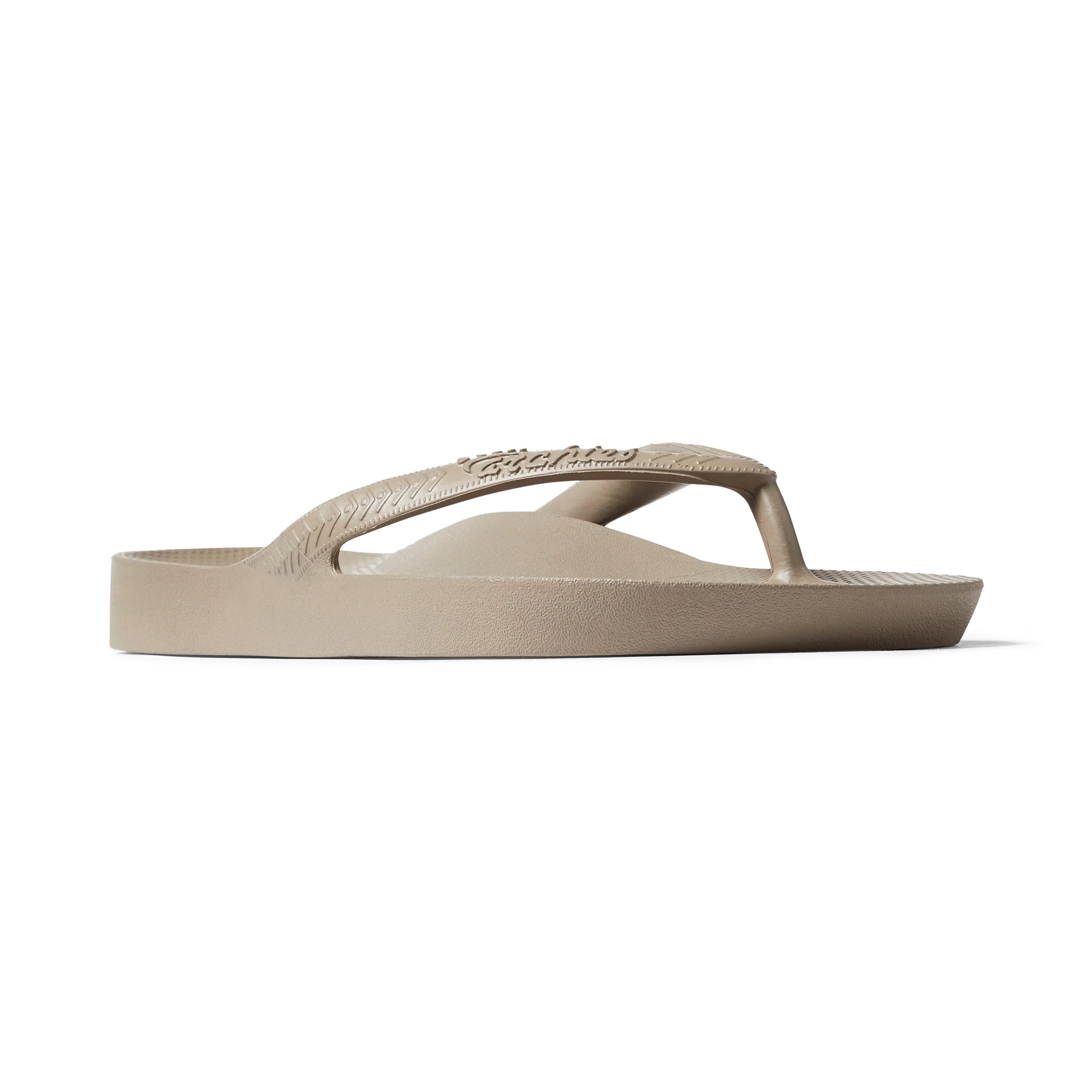 Arch Support Flip Flops - Classic - Taupe - Walk Ready Casual Sandals