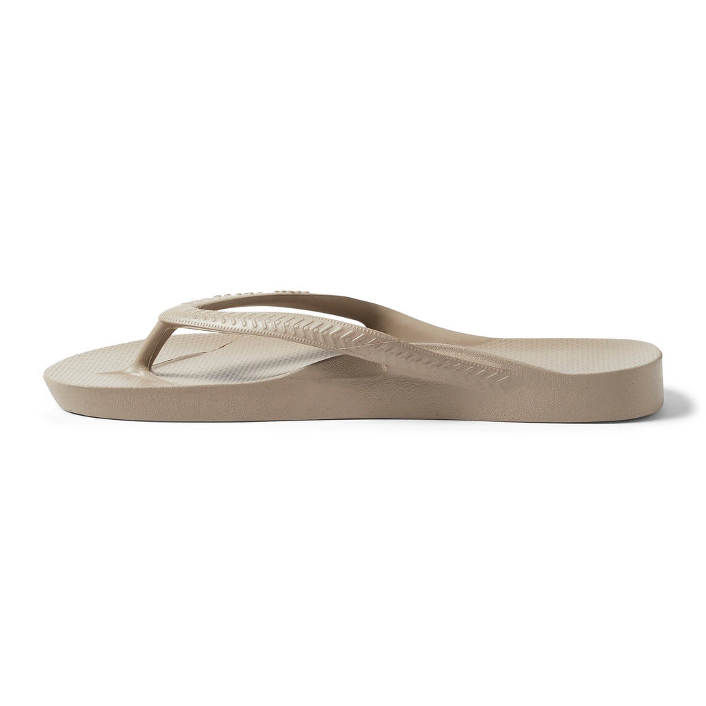 Arch Support Flip Flops - Classic - Taupe - Walk Ready Casual Sandals