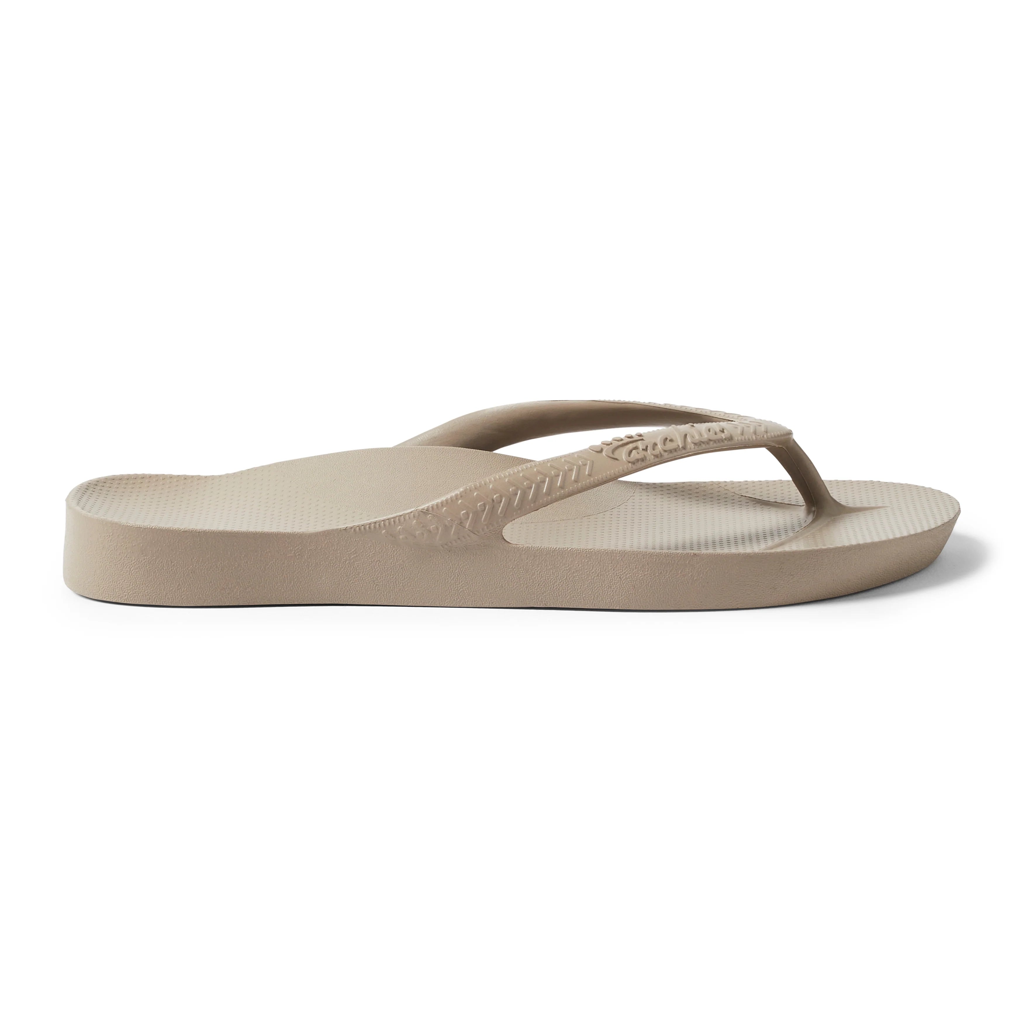 Arch Support Flip Flops - Classic - Taupe - Walk Ready Casual Sandals