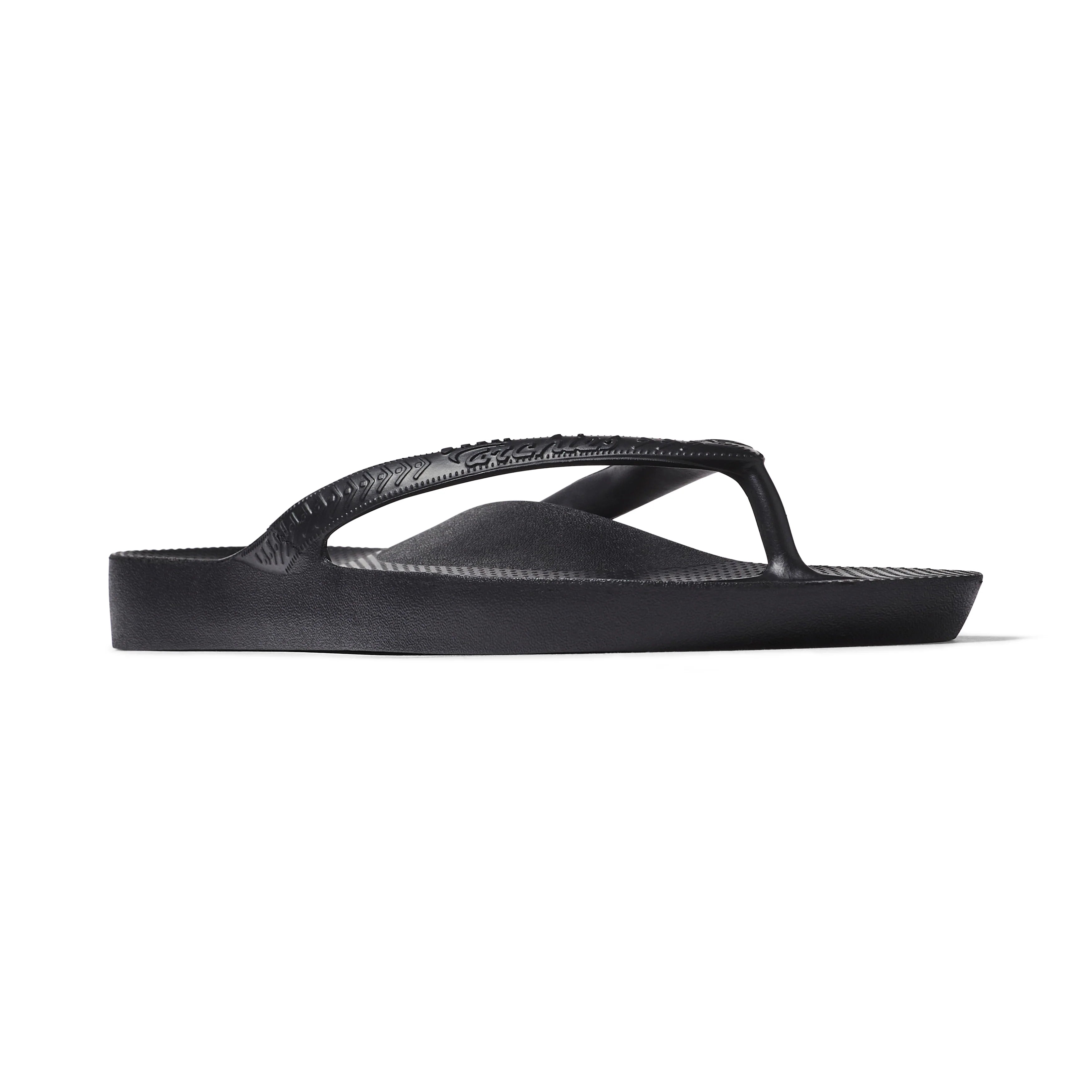 Arch Support Flip Flops - Classic - Black - Everyday Cushion Slides