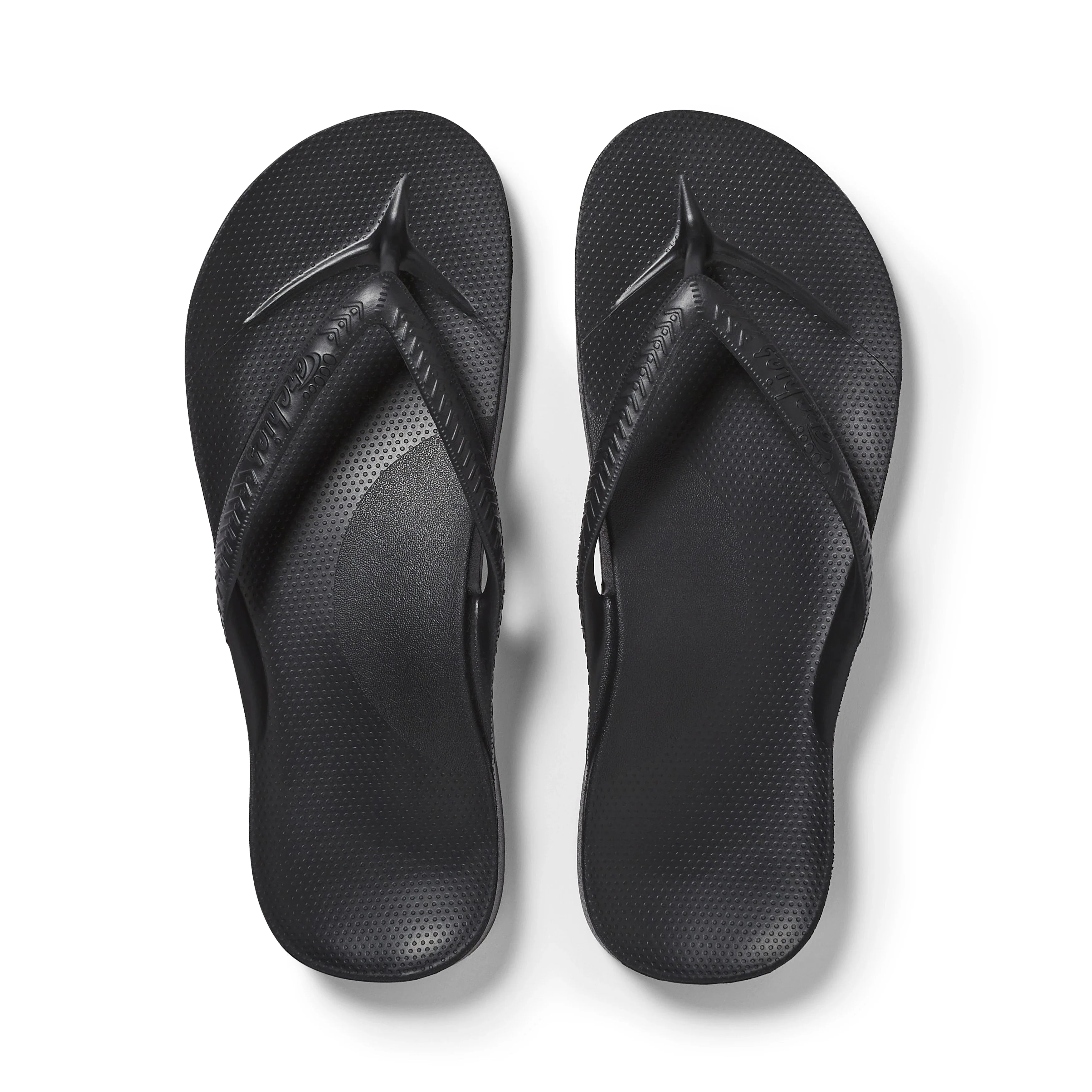 Arch Support Flip Flops - Classic - Black - Everyday Cushion Slides