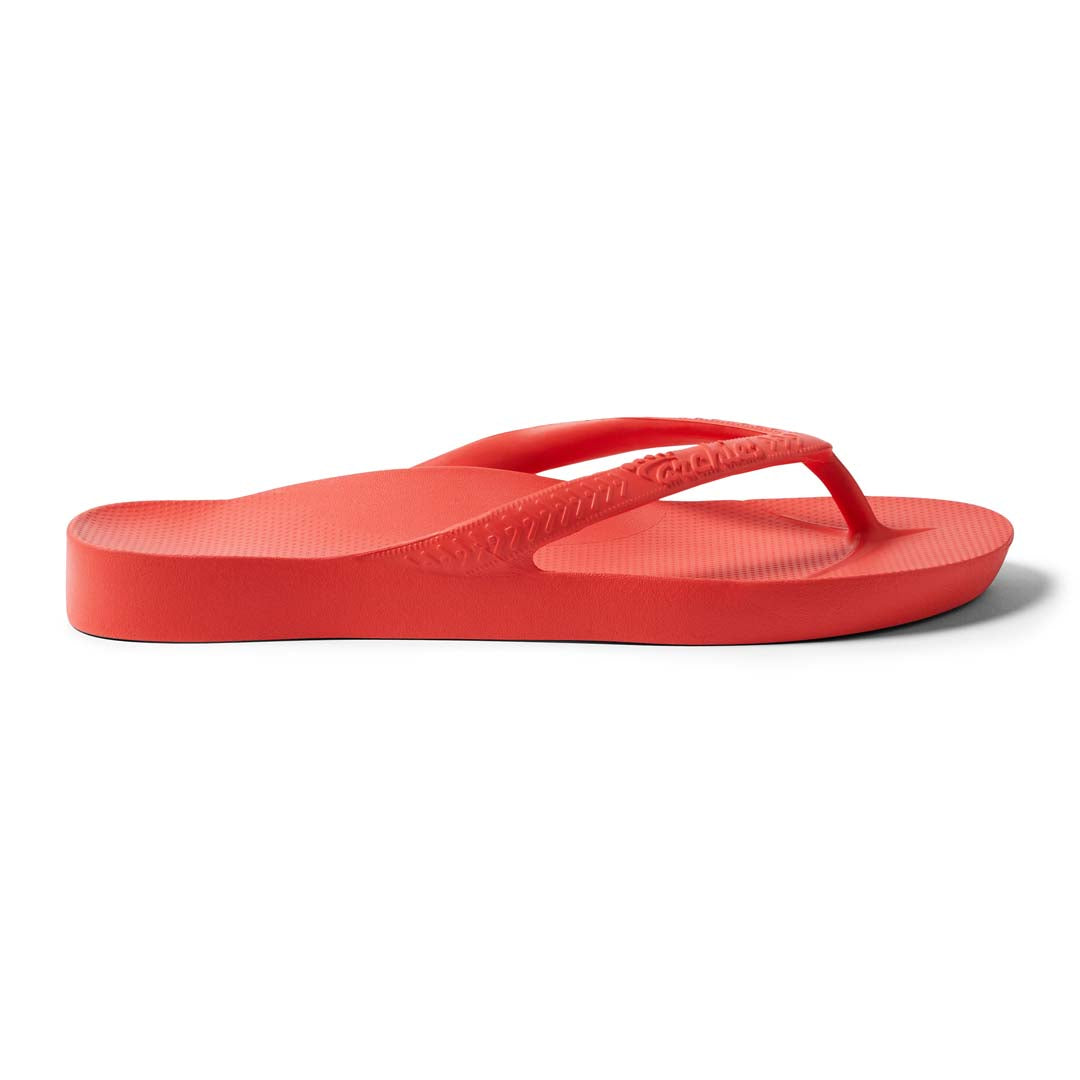 Arch Support Flip Flops - Classic - Coral - Simple Contour Sandals