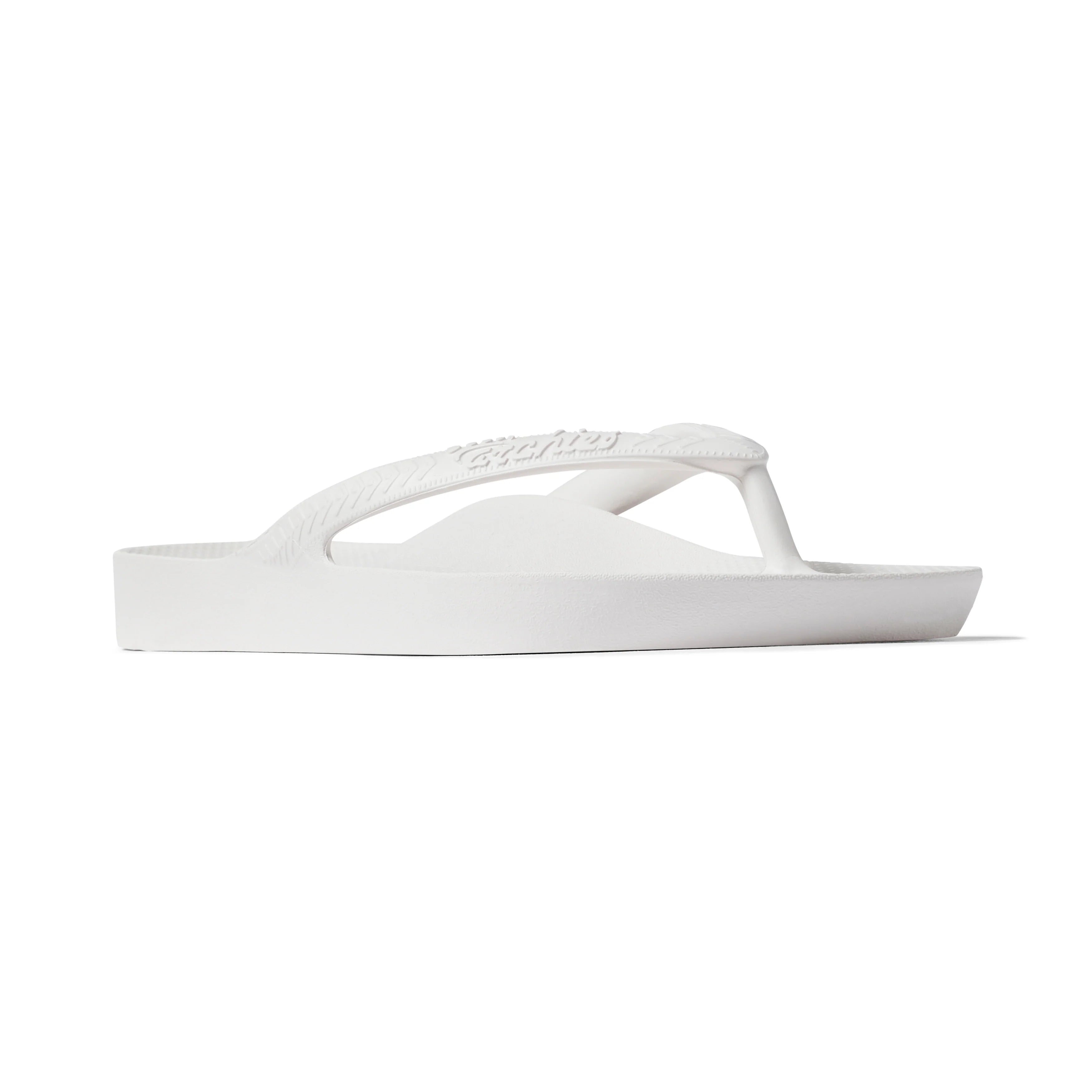 Arch Support Flip Flops - Classic - White - Fresh Contour Sandals