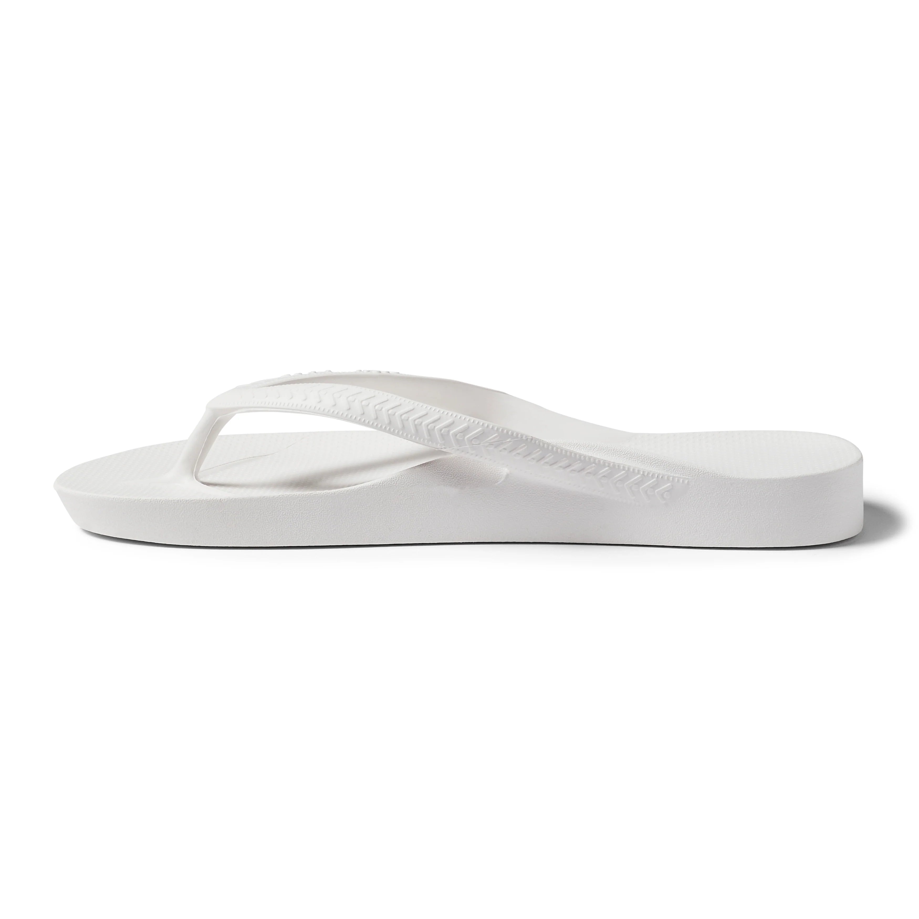 Arch Support Flip Flops - Classic - White - Fresh Contour Sandals