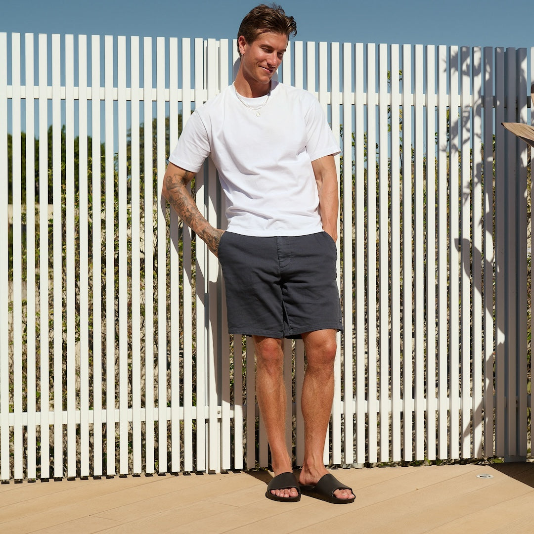 Arch Support Slides - Classic - Black - Easy Wear Weekend Slides