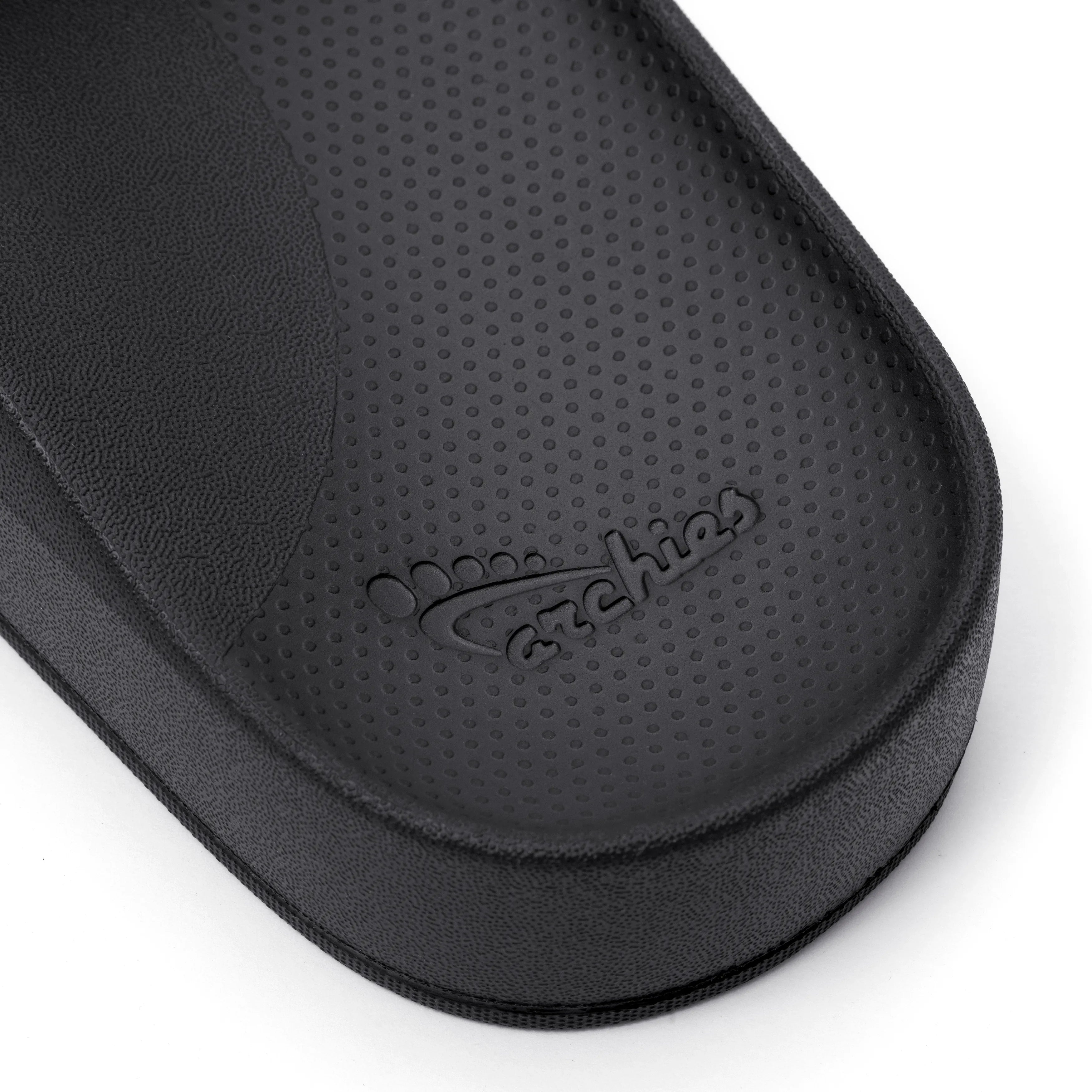 Arch Support Slides - Classic - Black - Easy Wear Weekend Slides