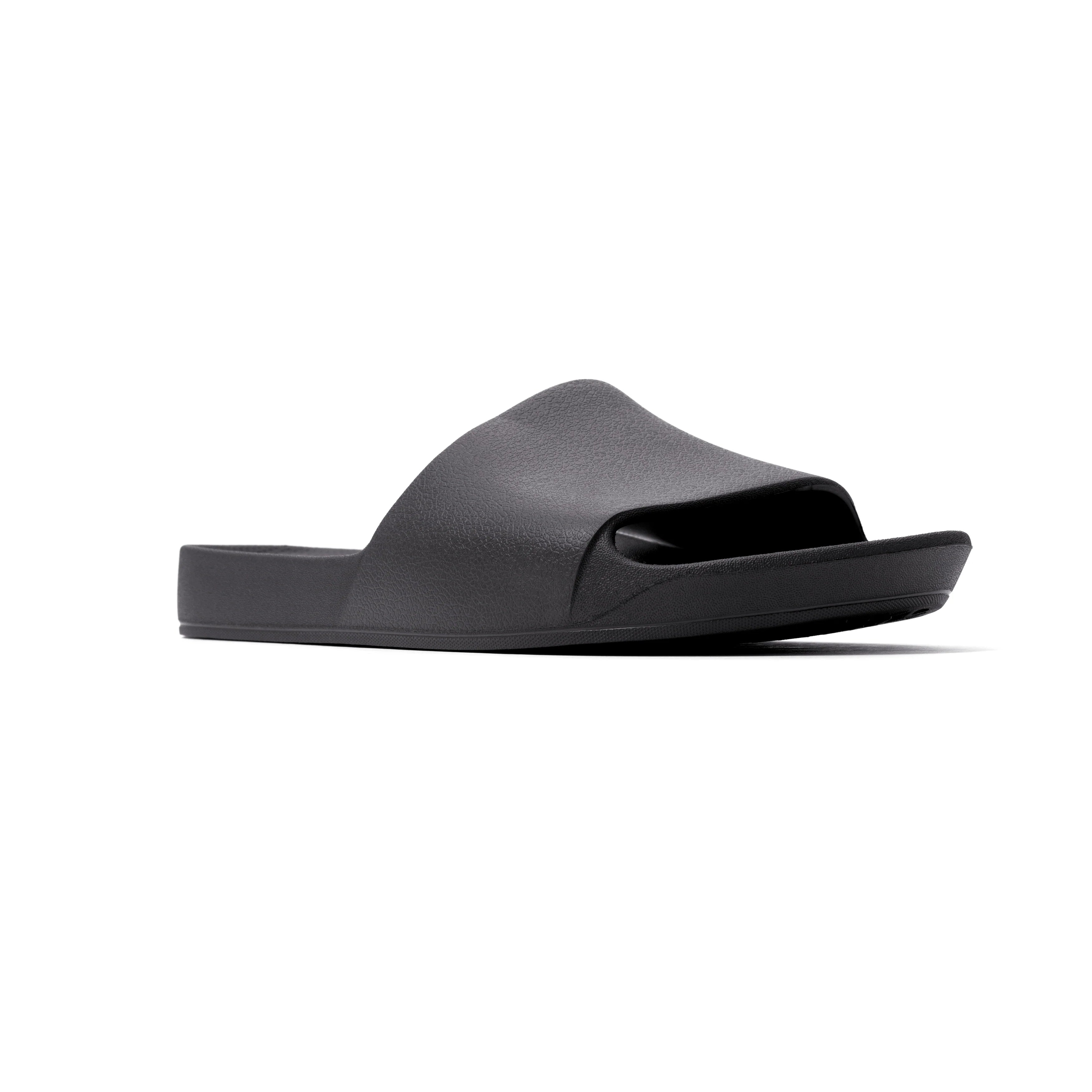 Arch Support Slides - Classic - Black - Easy Wear Weekend Slides