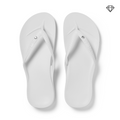 Arch Support Flip Flops - Classic - Crystal White - Pool Ready Beach Sandals