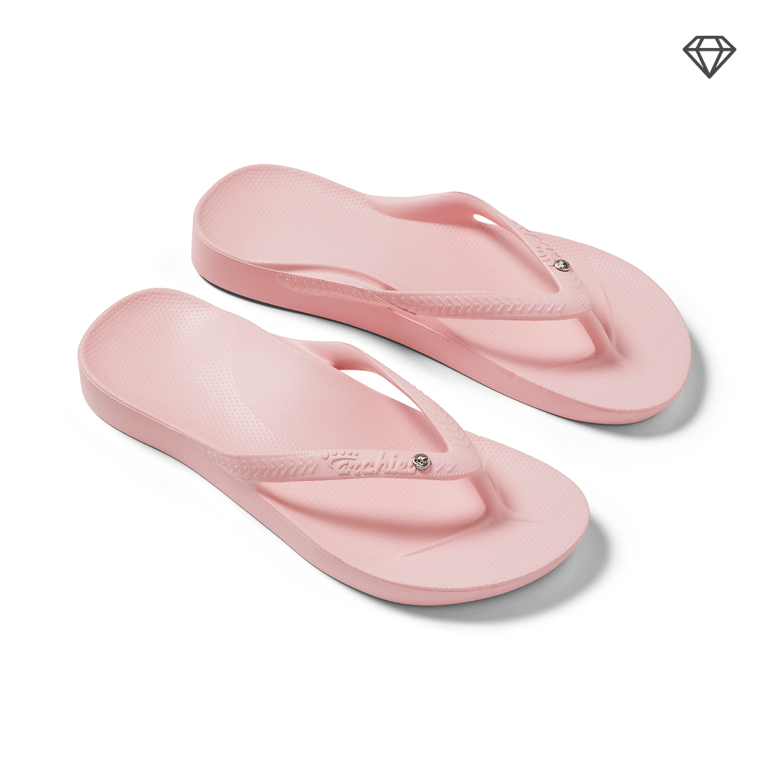 Arch Support Flip Flops - Classic - Crystal Pink - Everyday Everyday Sandals