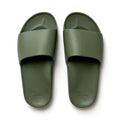 Arch Support Slides - Classic - Olive - Clean Look Travel Sandals