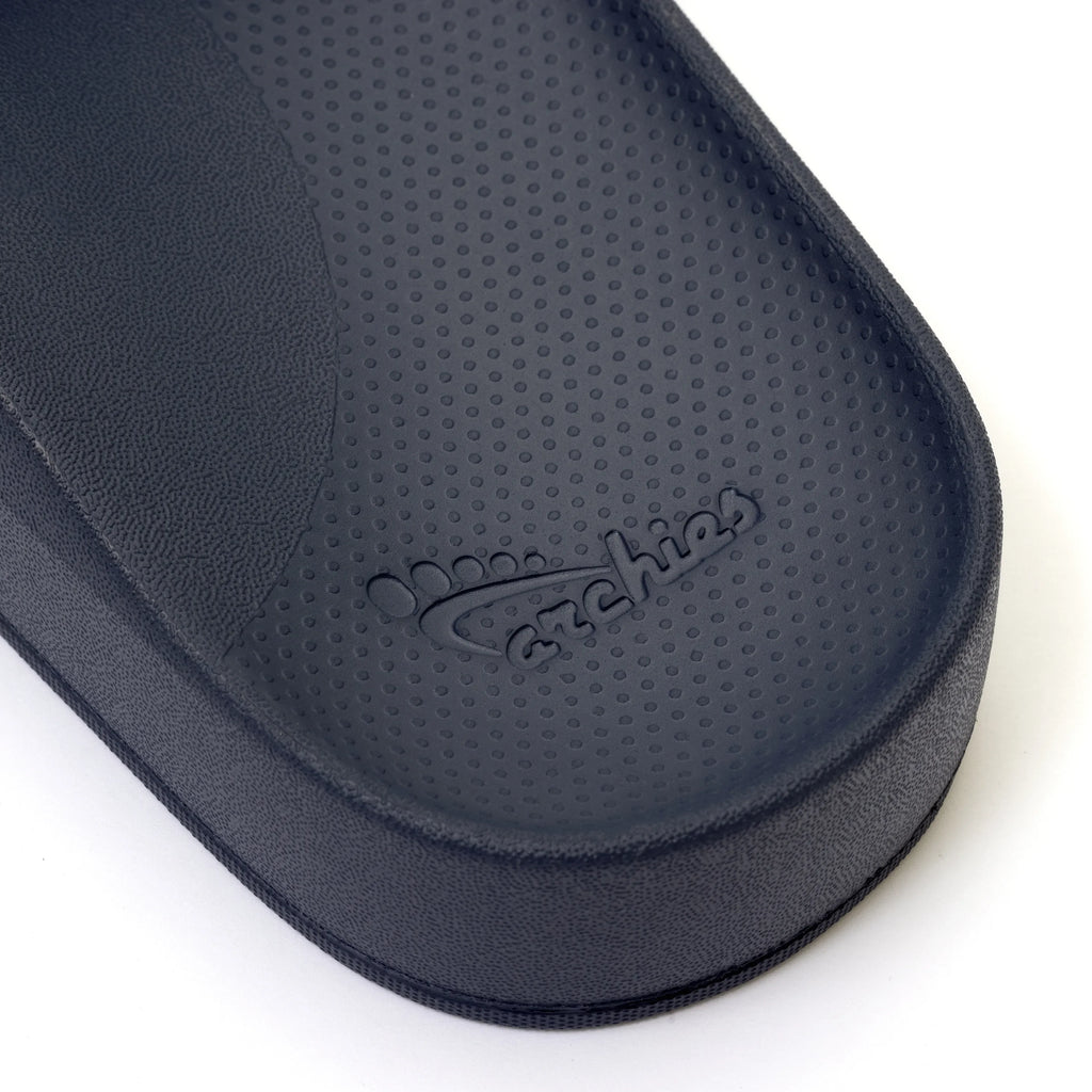 Arch Support Slides - Classic - Navy - Smooth Step Soft Strap Sandals