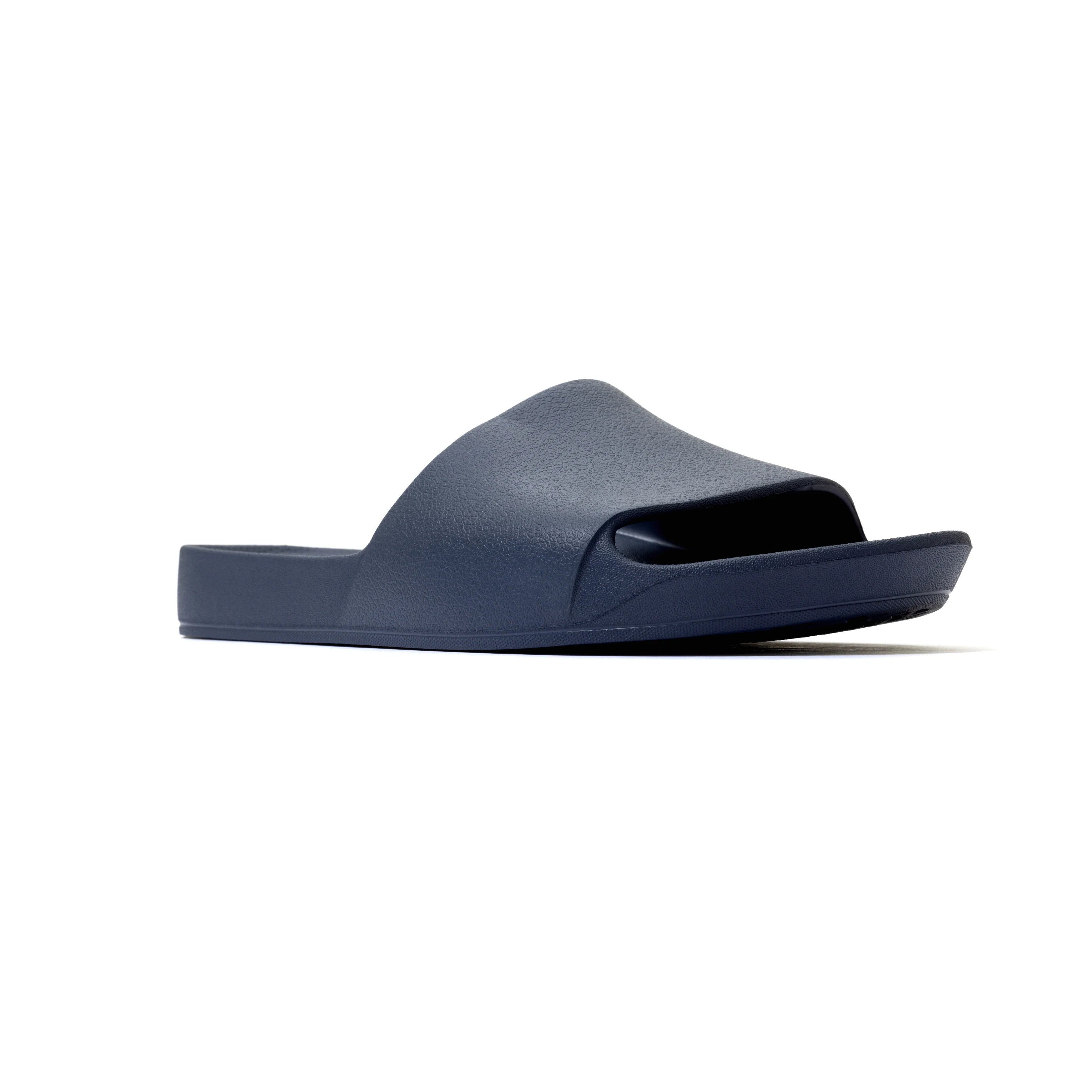 Arch Support Slides - Classic - Navy - Smooth Step Soft Strap Sandals