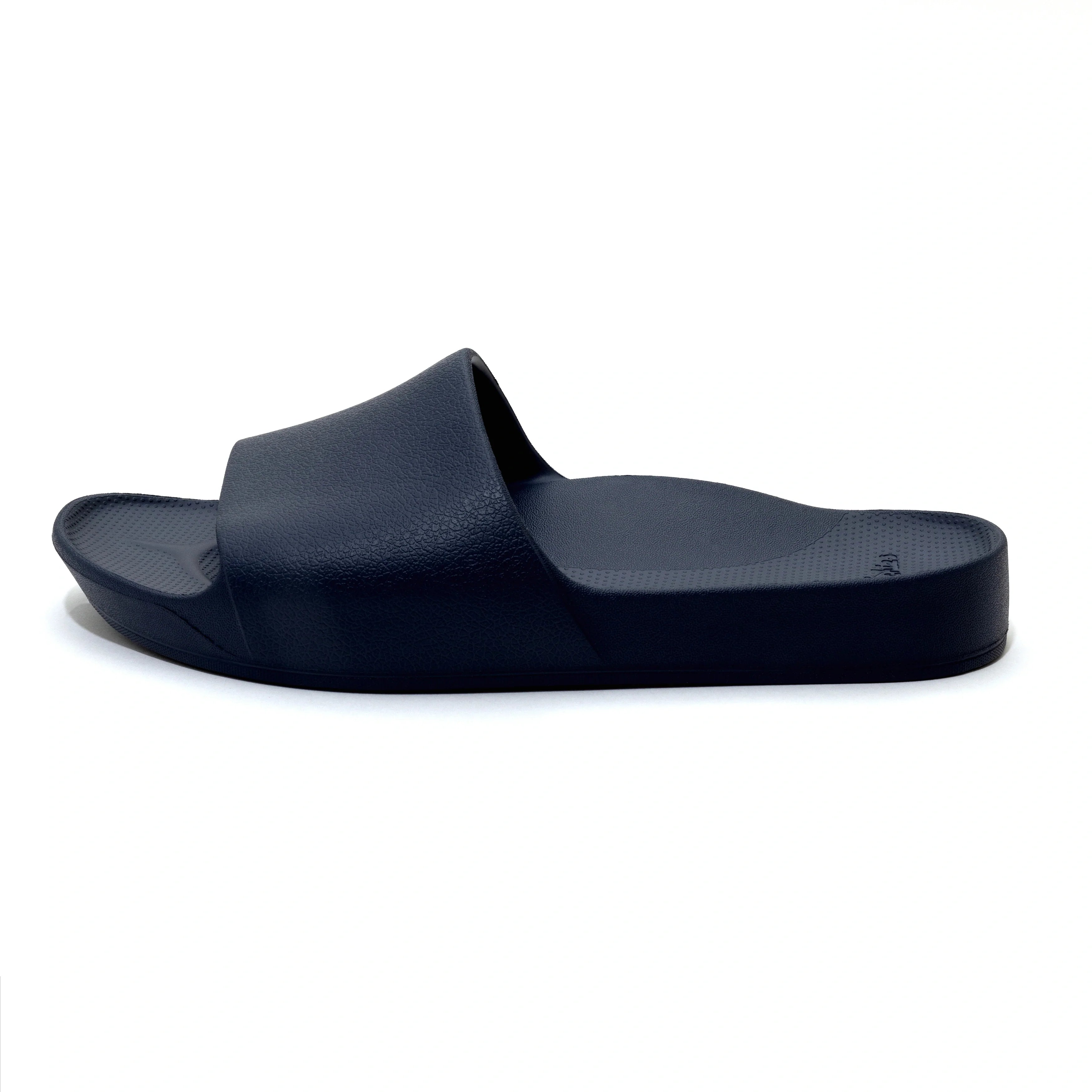 Arch Support Slides - Classic - Navy - Smooth Step Soft Strap Sandals