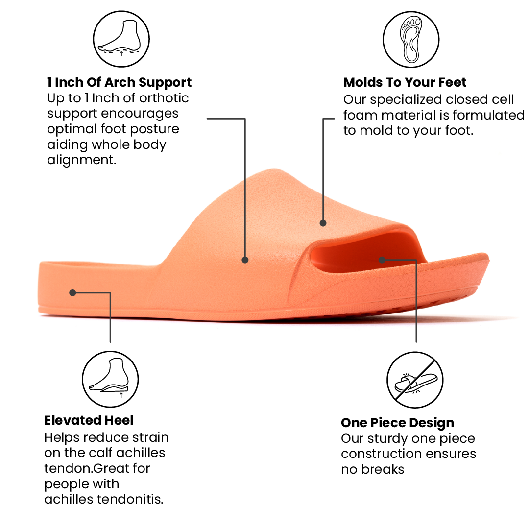 Arch Support Slides - Classic - Peach - Daily Slides