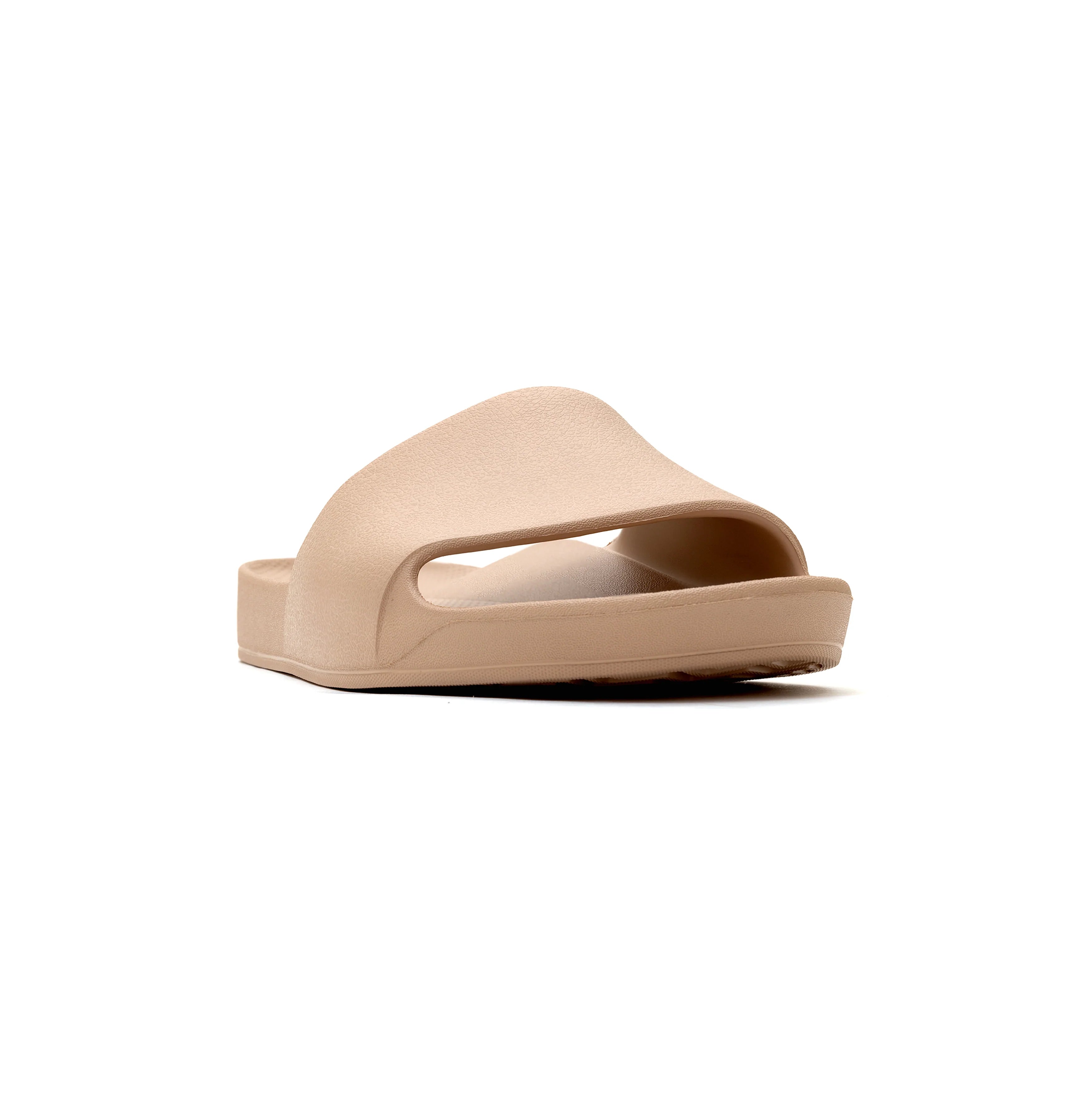 Arch Support Slides - Classic - Tan - Pool Ready Travel Sandals