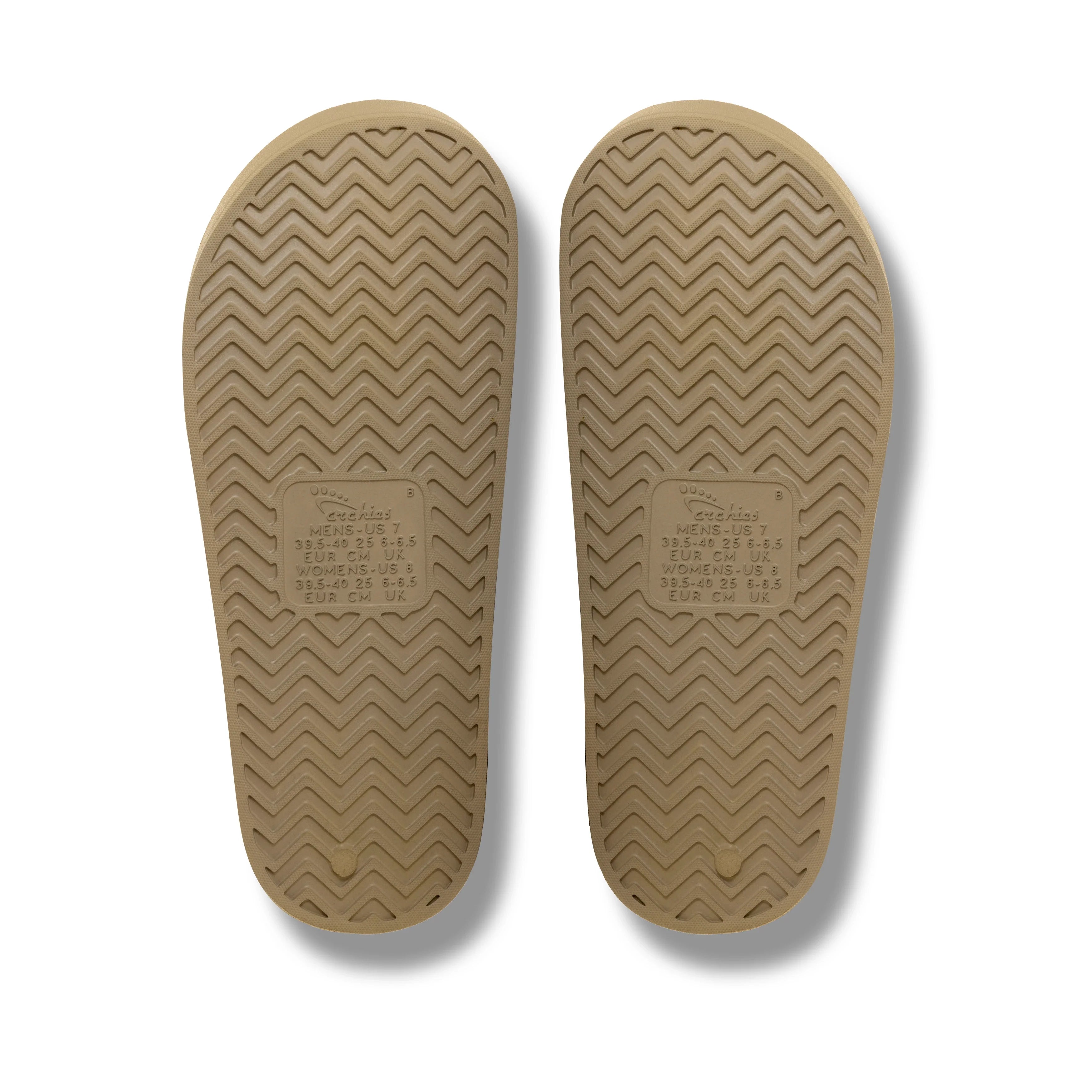 Arch Support Slides - Classic - Taupe - Classic Soft Strap Sandals