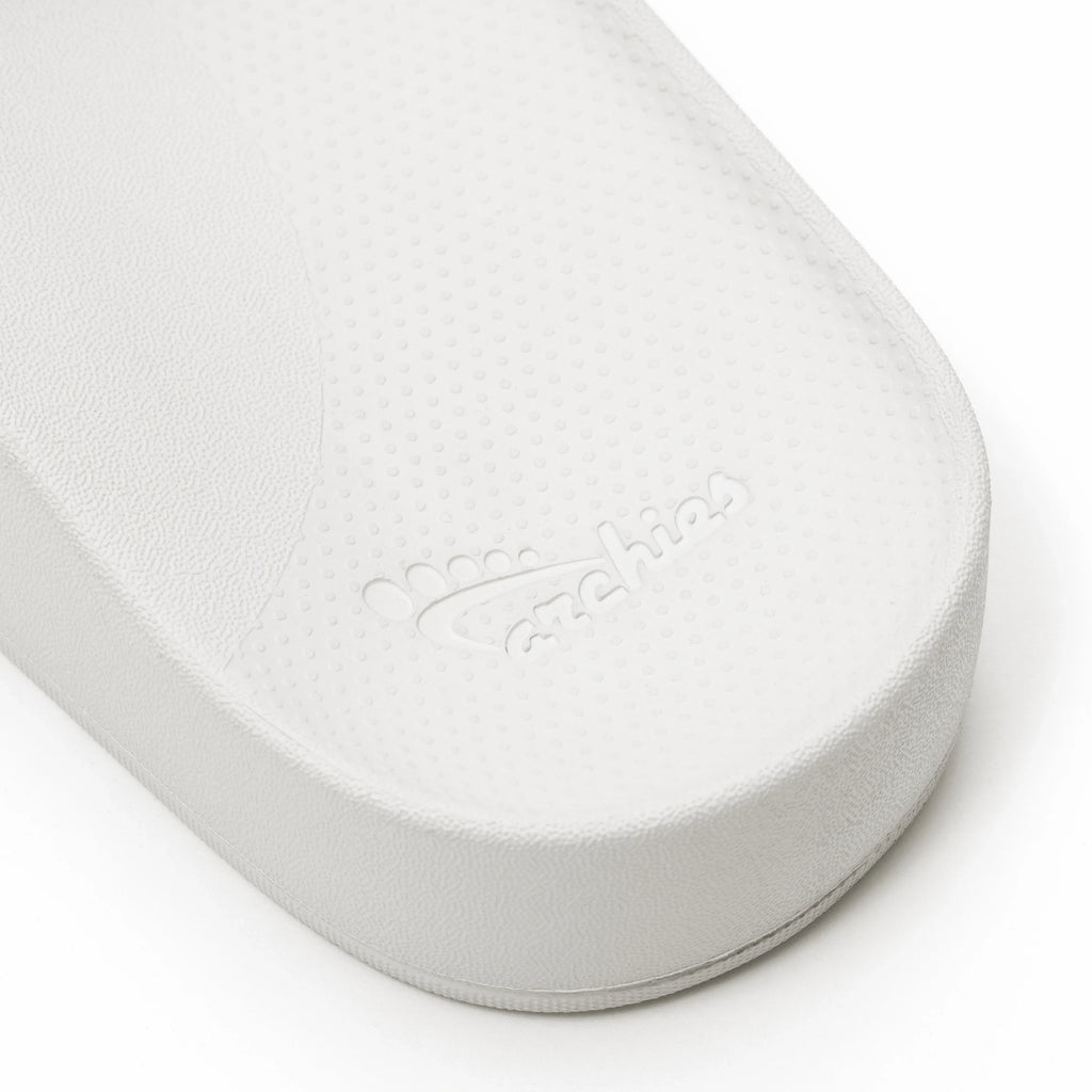 Arch Support Slides - Classic - White - Walk Ready Summer Slides