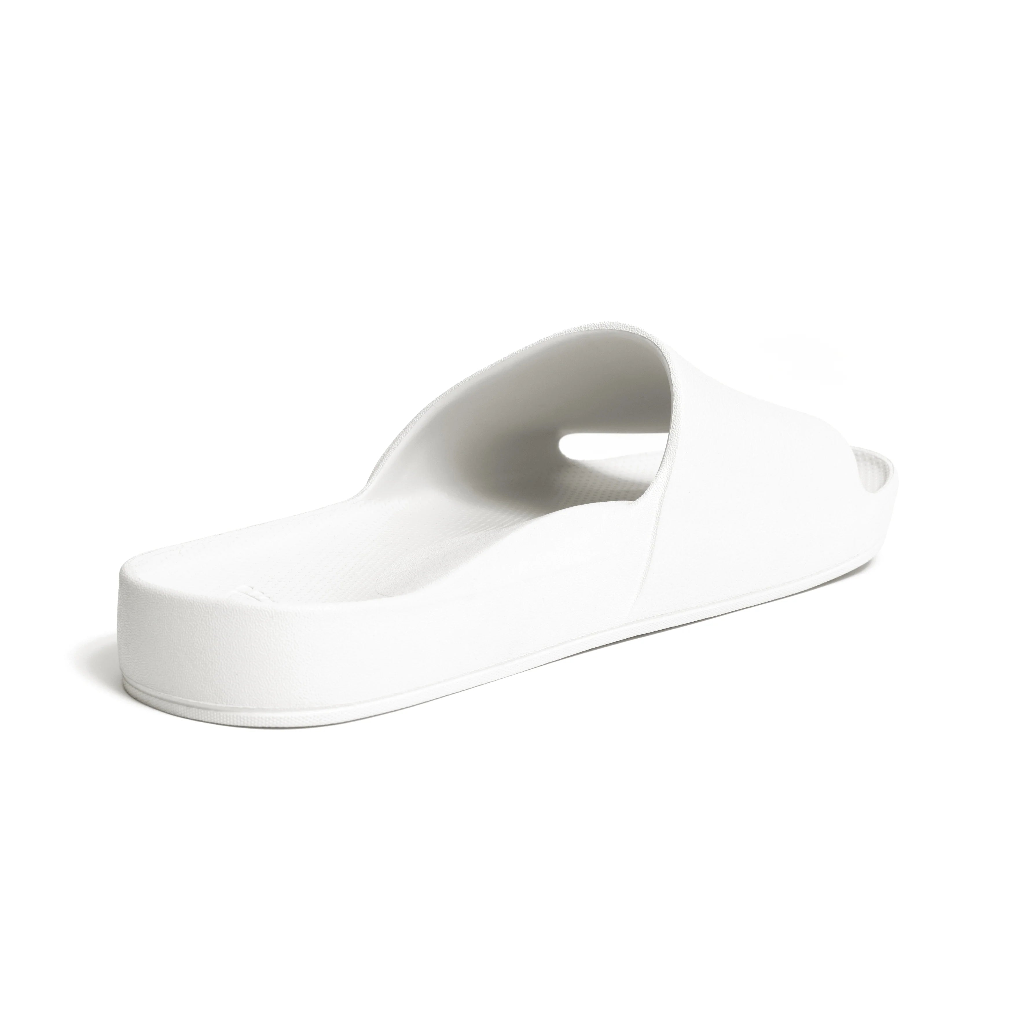 Arch Support Slides - Classic - White - Walk Ready Summer Slides