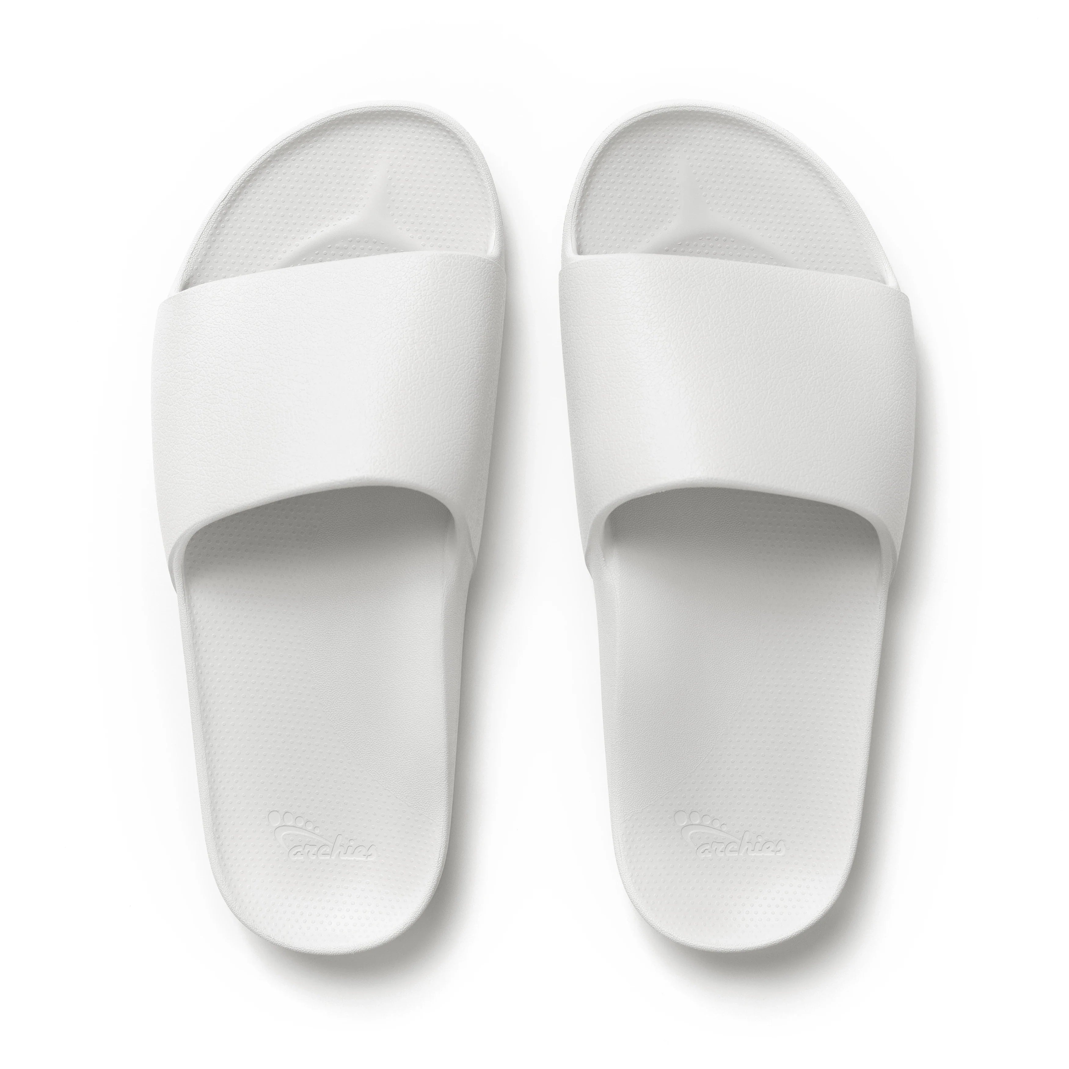 Arch Support Slides - Classic - White - Walk Ready Summer Slides