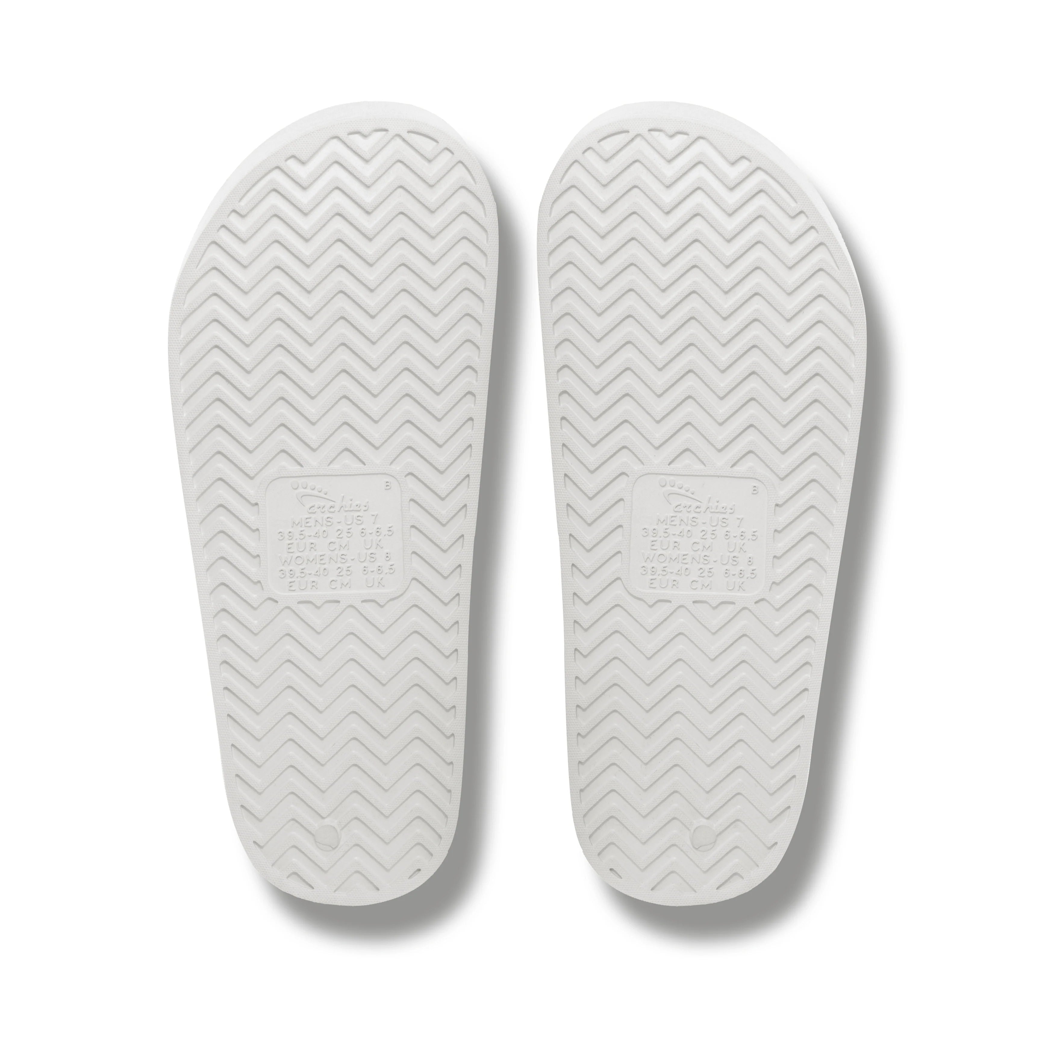 Arch Support Slides - Classic - White - Walk Ready Summer Slides