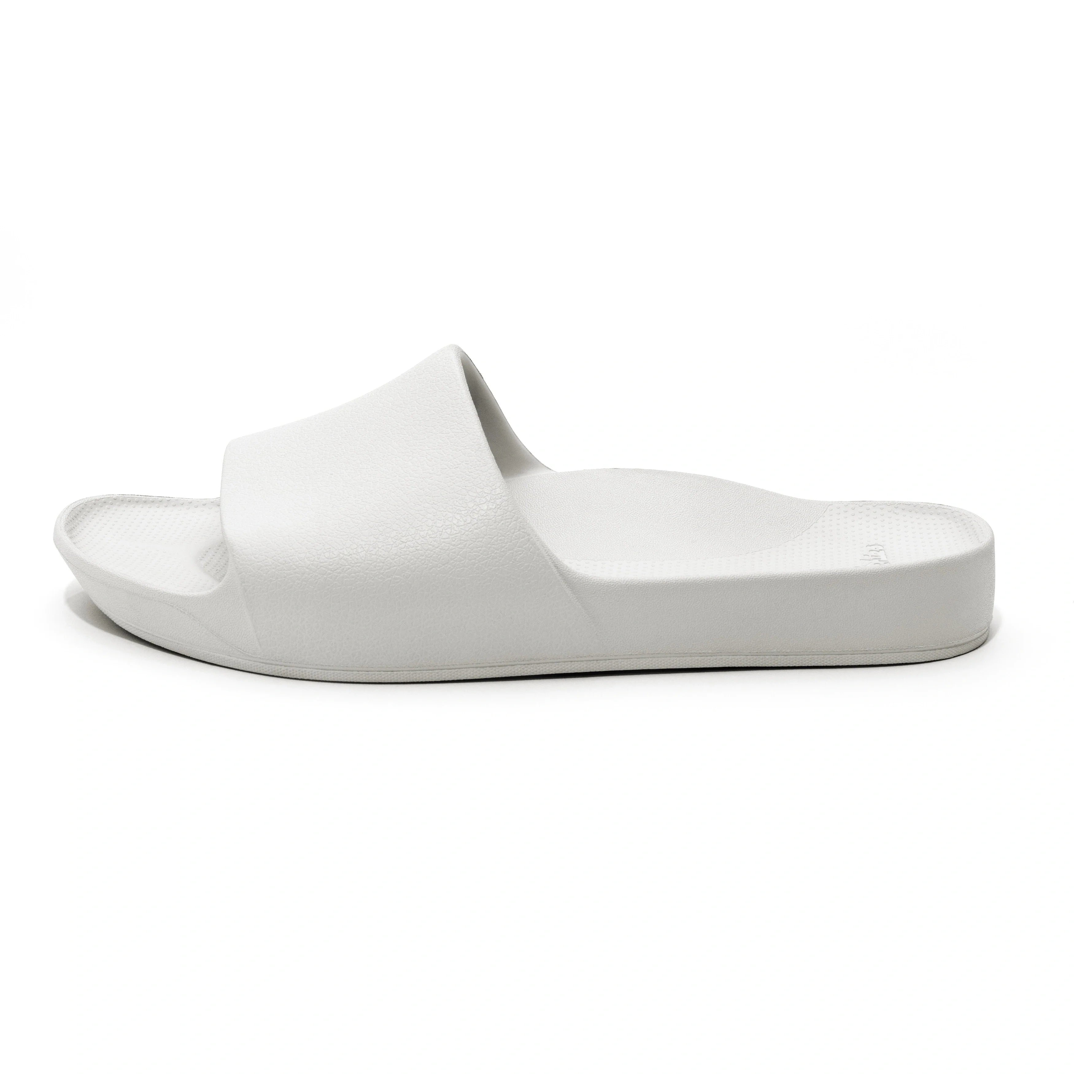 Arch Support Slides - Classic - White - Walk Ready Summer Slides