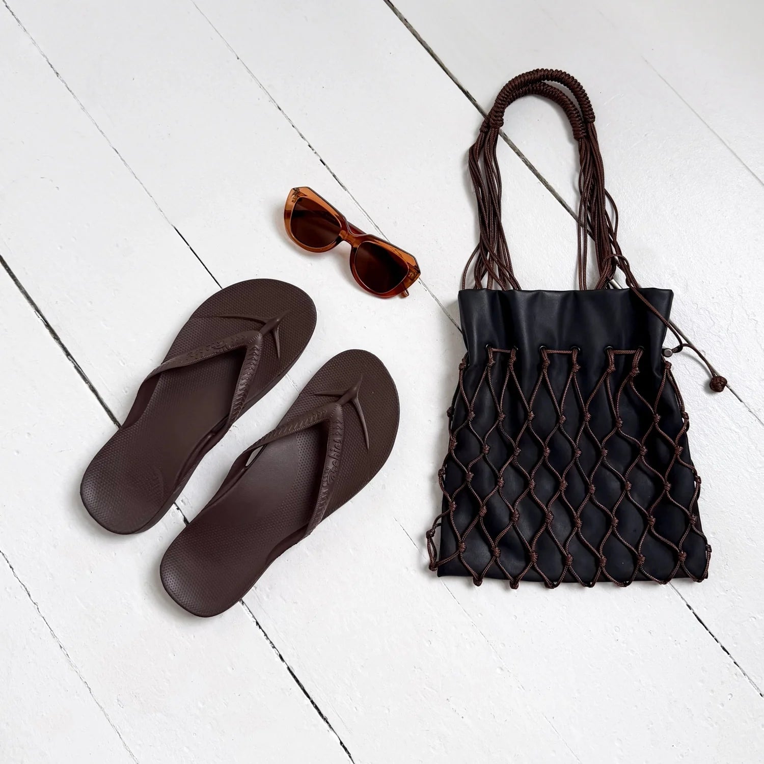 Arch Support Flip Flops - Classic - Brown - Easy Wear Contour Sandals
