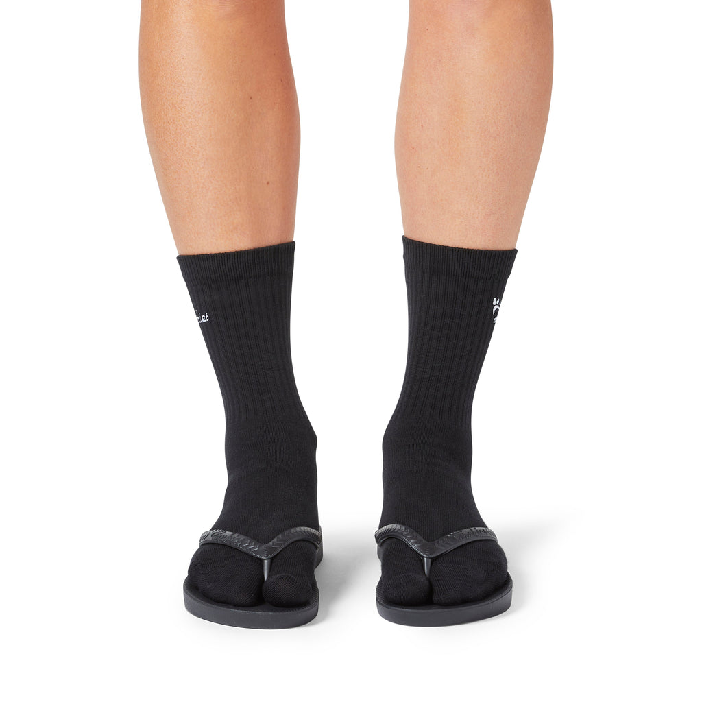 Performance Toe Socks - Black - Weekend Flip Flops